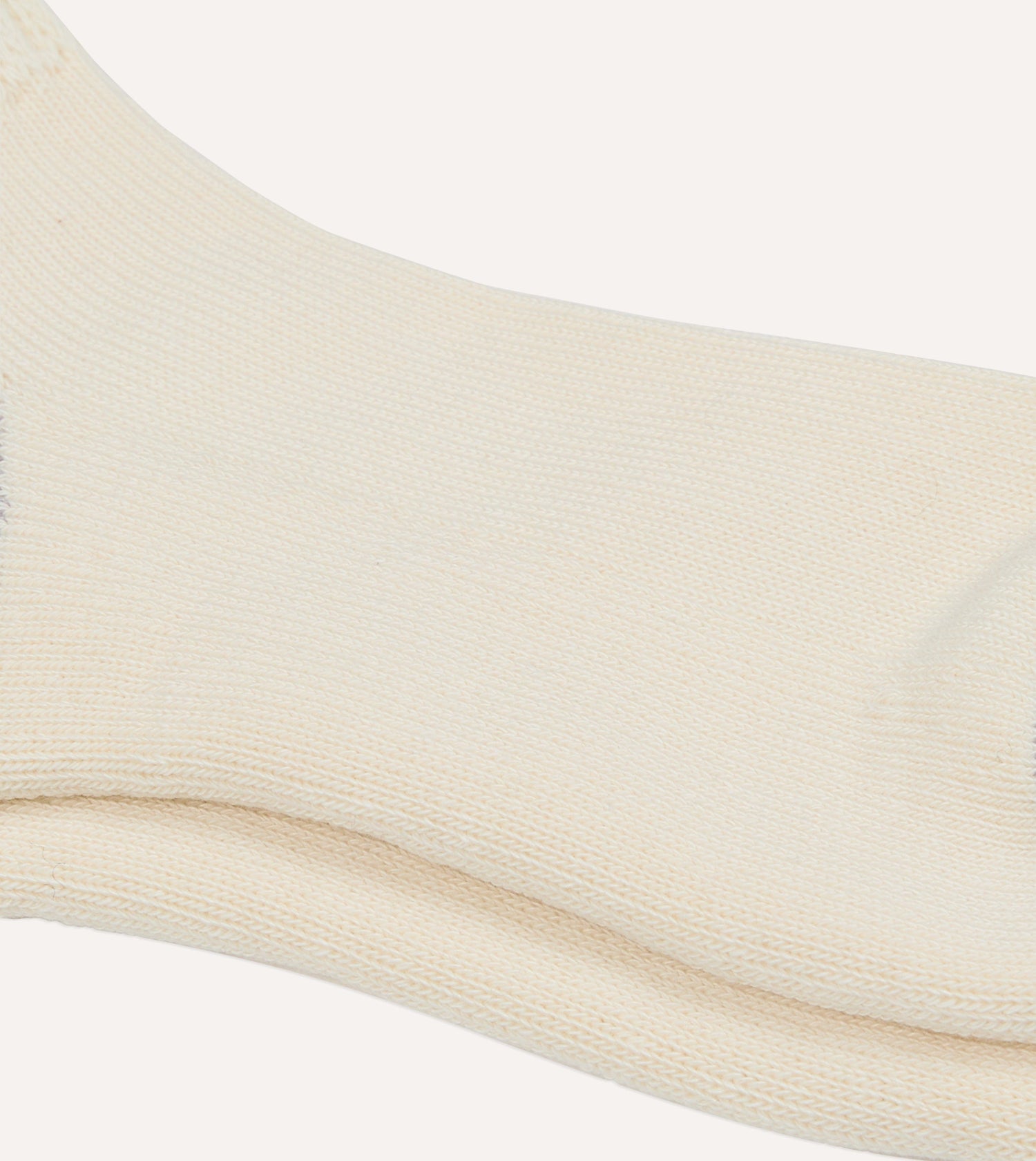 RoToTo Navy and Yellow Cotton Crew Socks