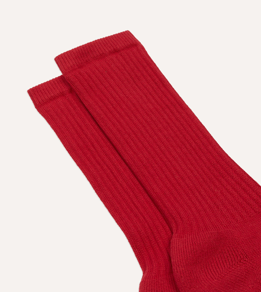 Red Cotton Sports Socks – Drakes