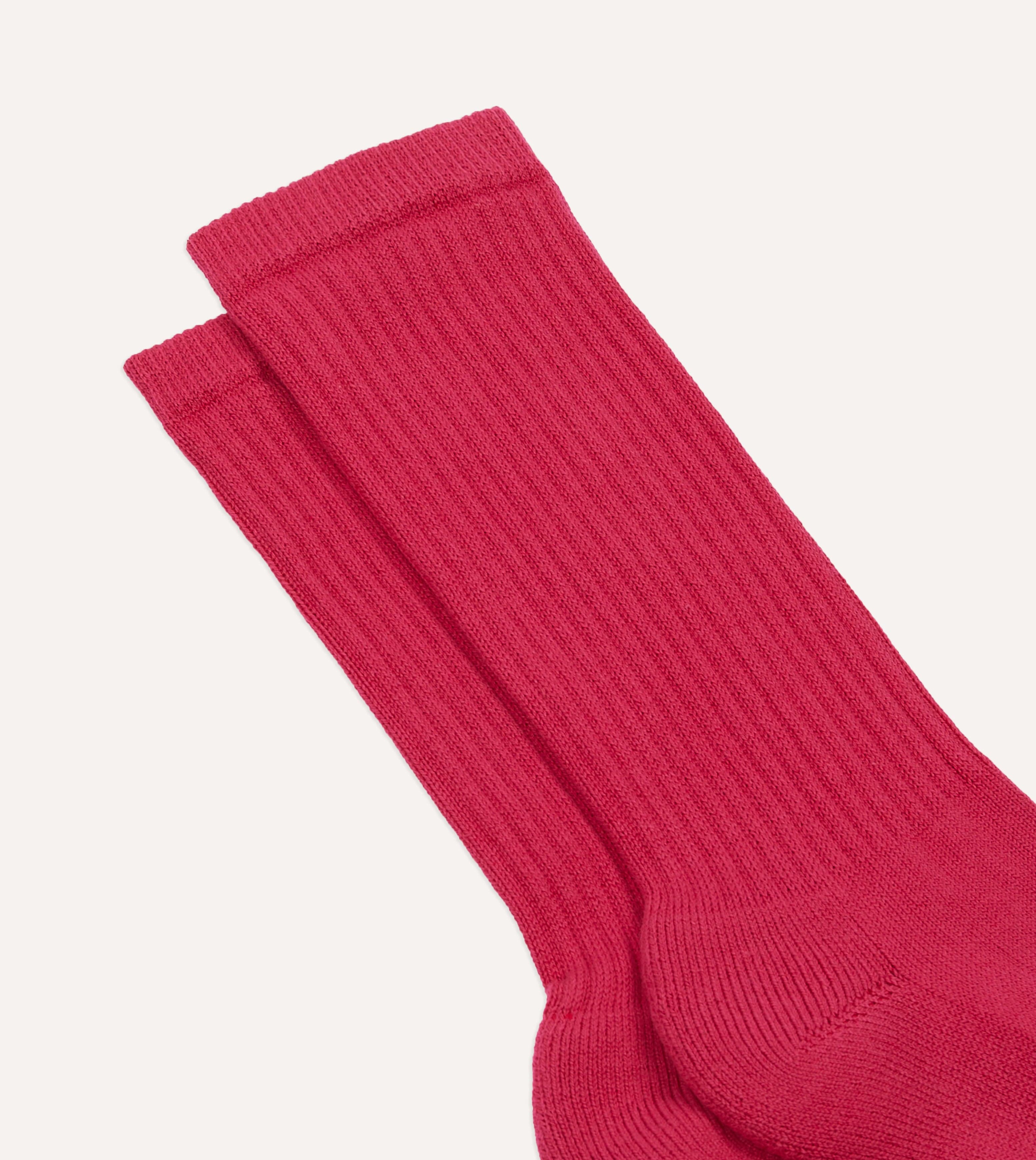 Pink Cotton Sports Socks