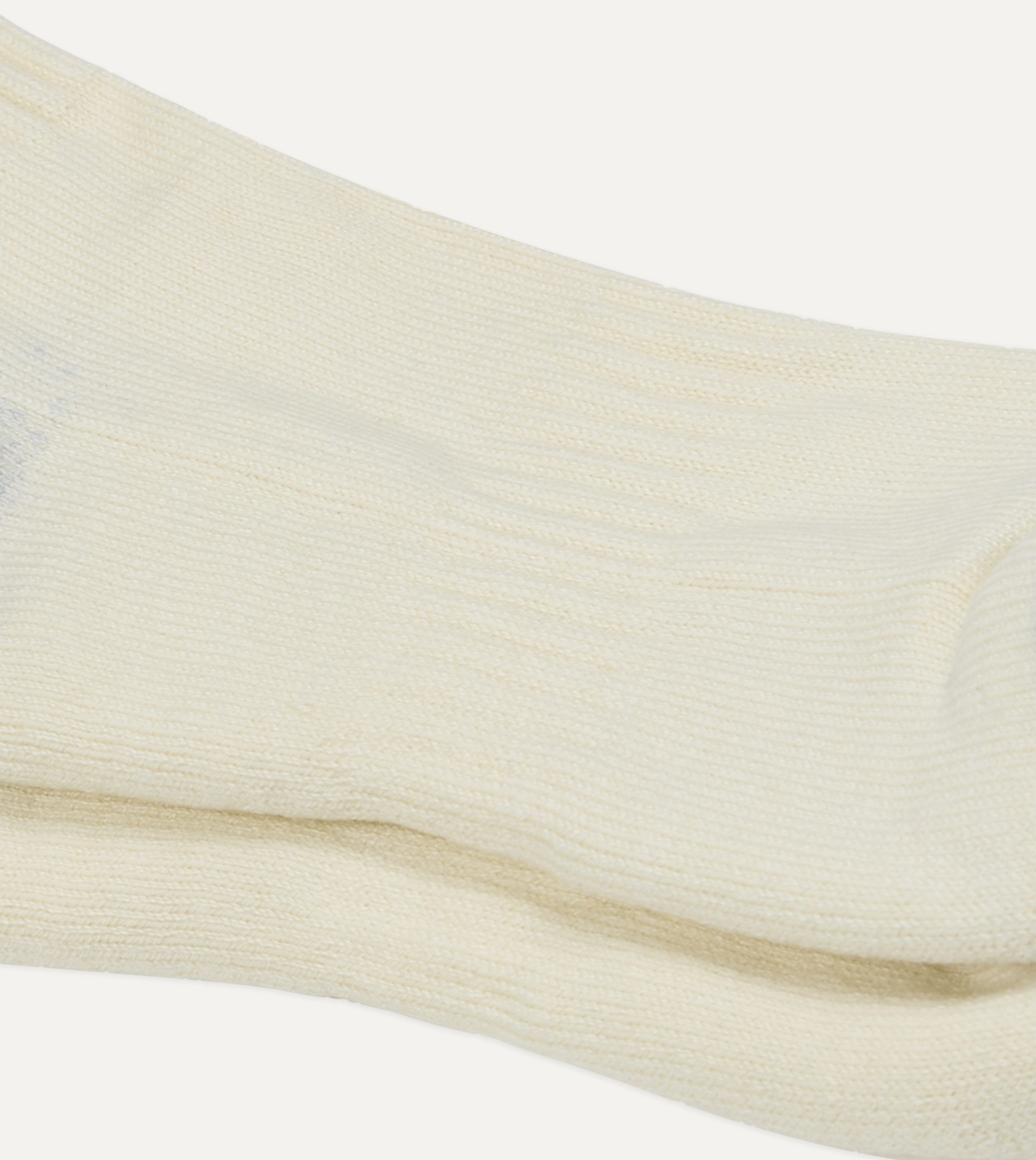 Red and Navy Striped Cotton Sport Socks