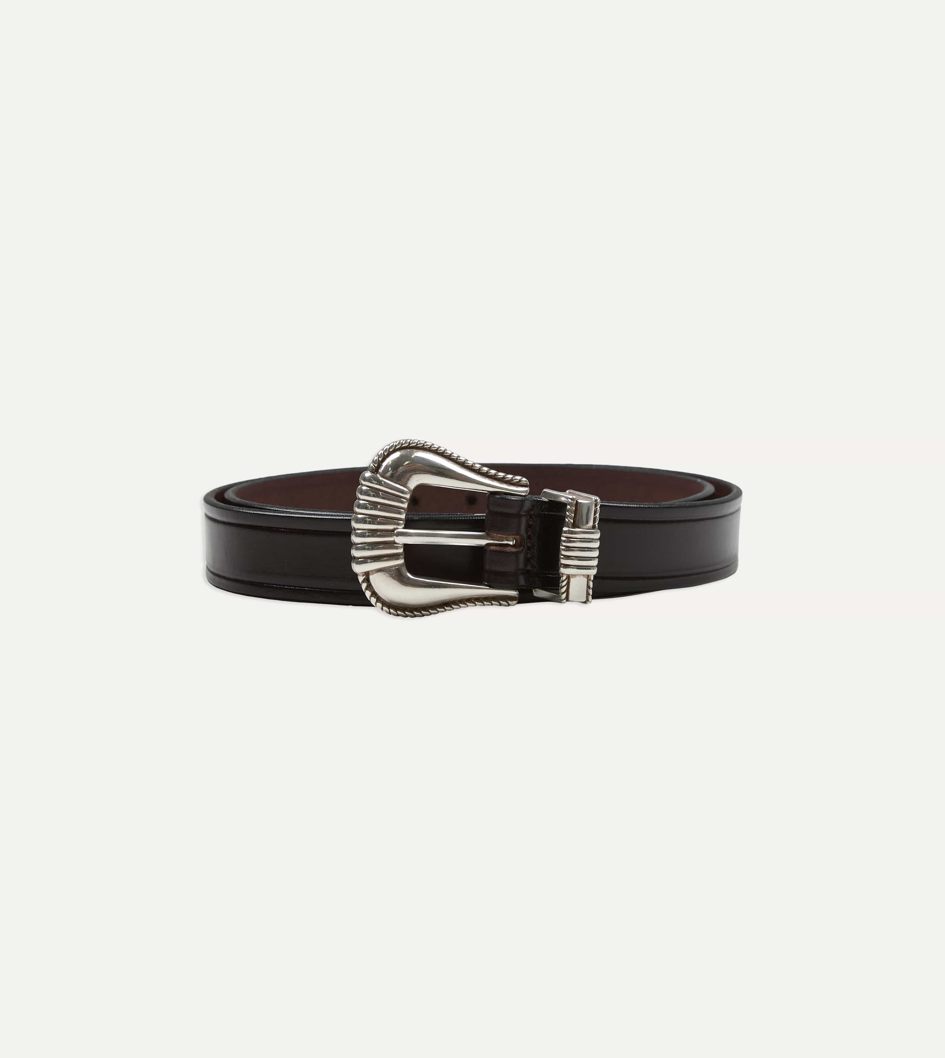 Monitaly Extended 1" Havana Leather Belt