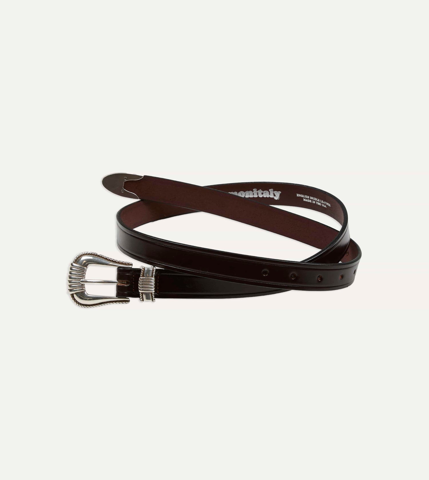 Monitaly Extended 1" Havana Leather Belt