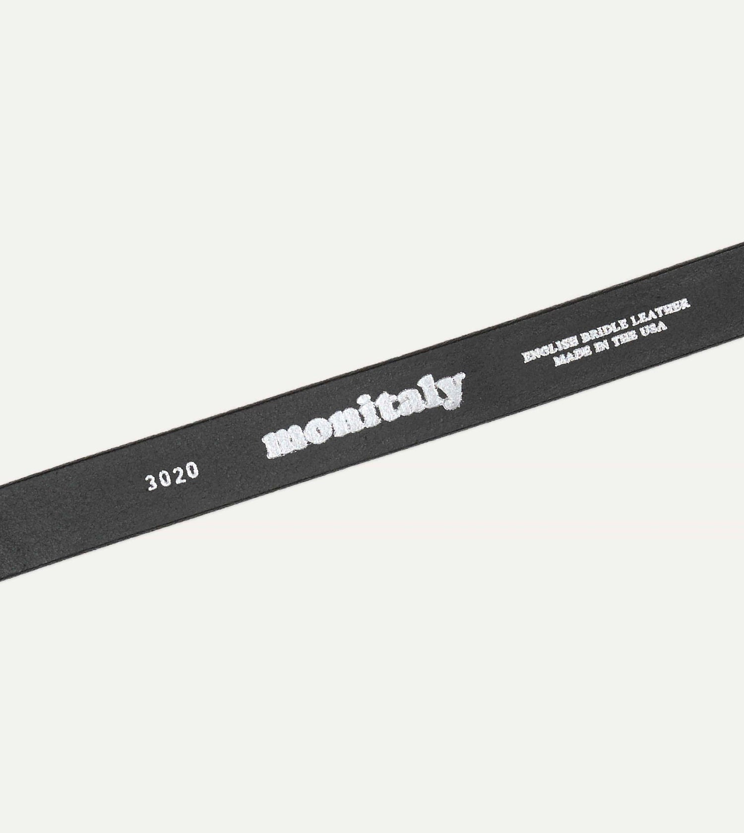 Monitaly Extended 1" Black Leather Belt