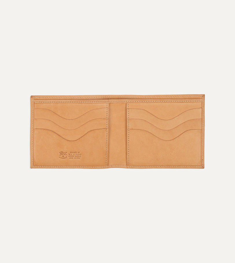 Il Bisonte Bi-Fold Leather Wallet