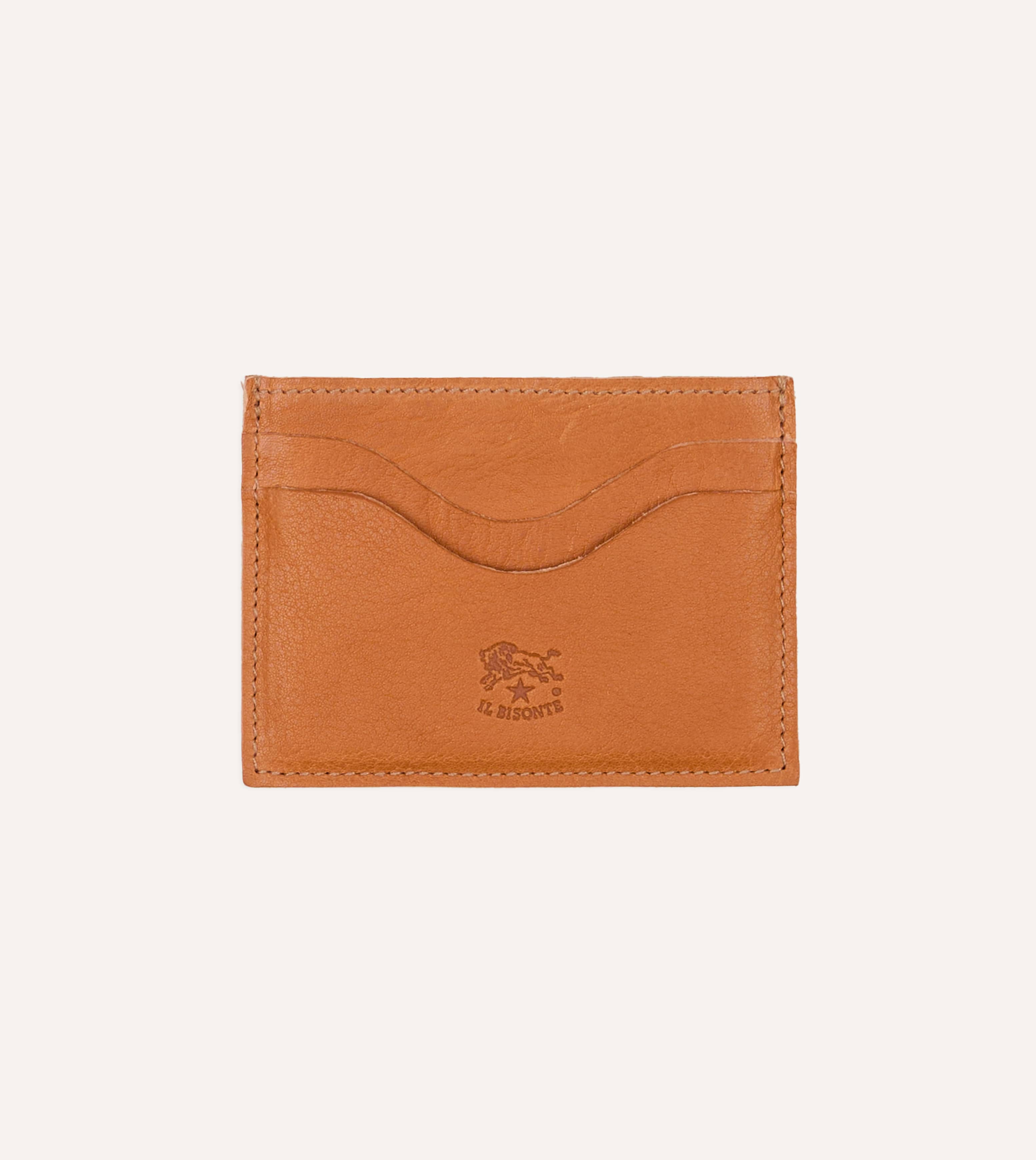 Il Bisonte Natural Leather Card Case