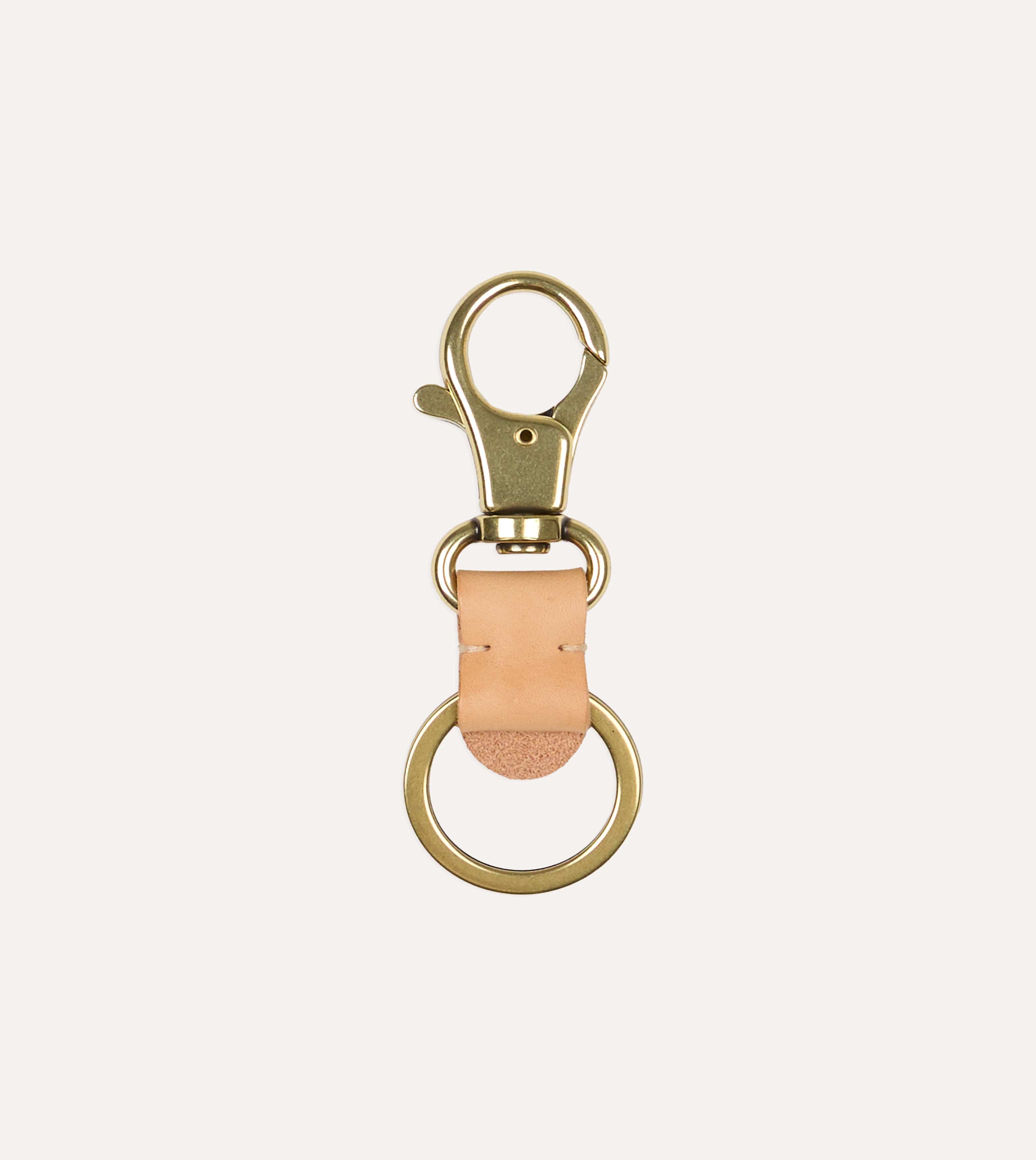 Il Bisonte Natural Leather Key Clip