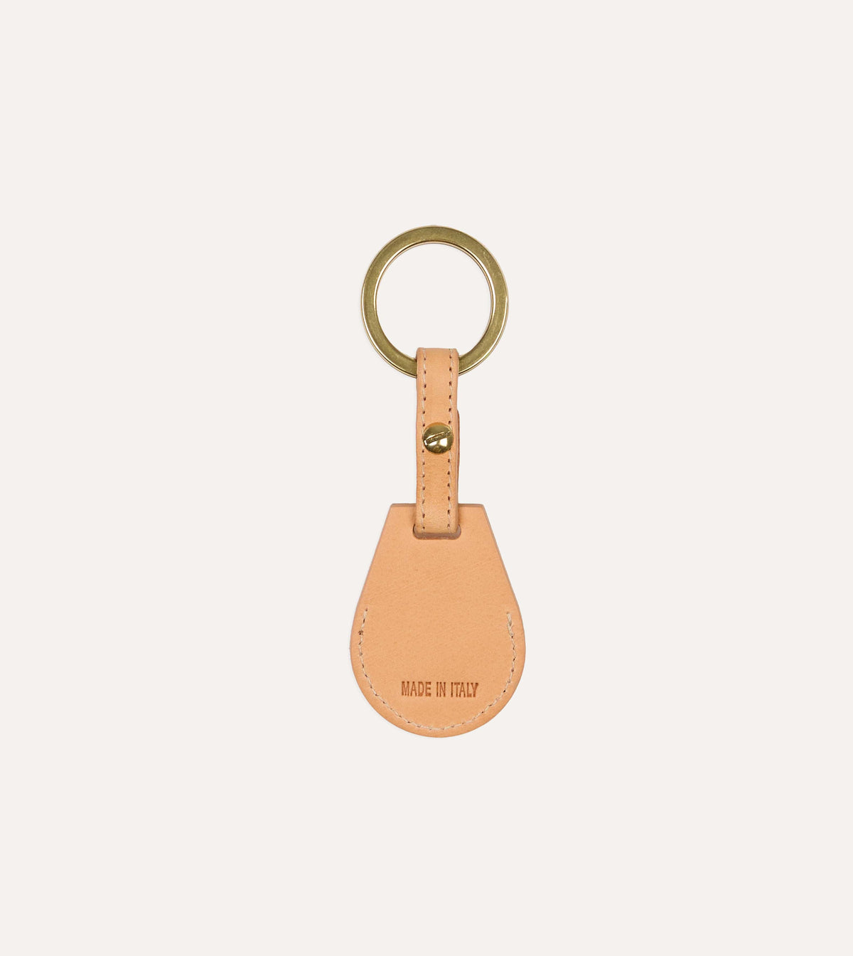 Il Bisonte Leather AirTag Keyring