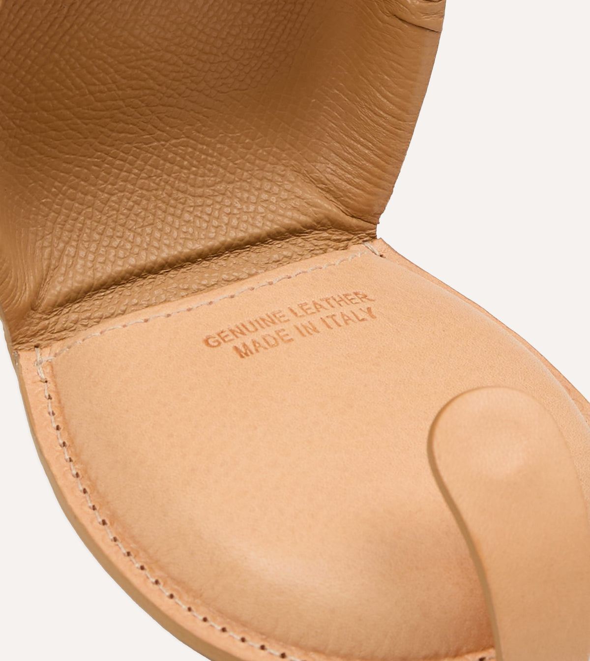 Il Bisonte Natural Leather Coin Case