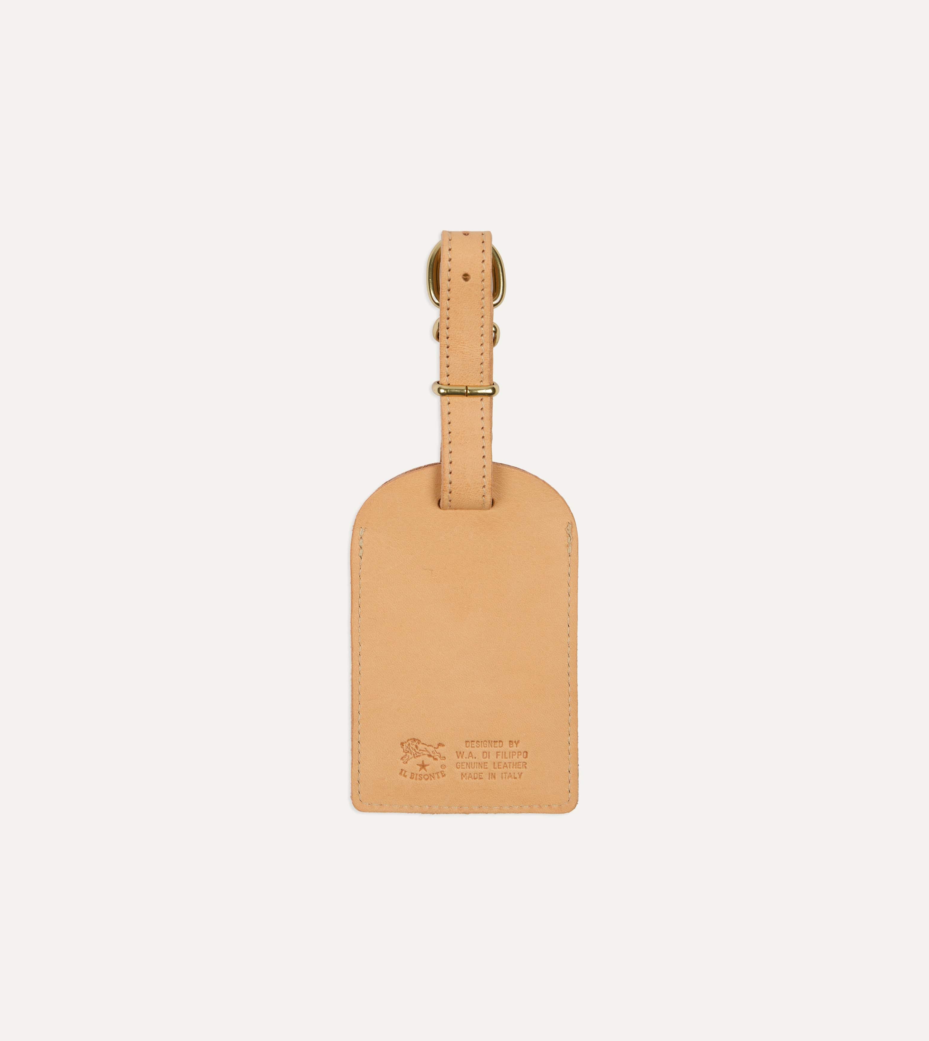 Il Bisonte Leather Luggage Tag