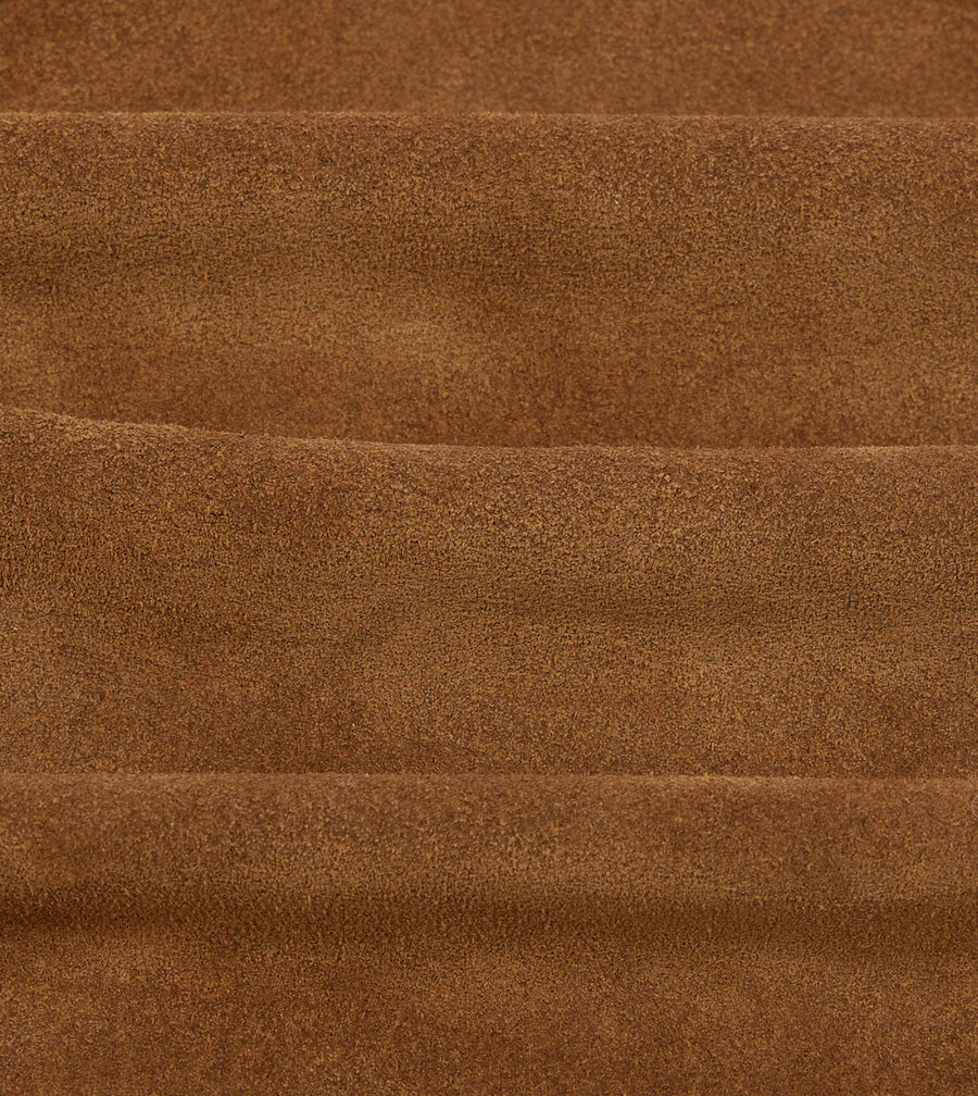 Tobacco Suede Tote Bag