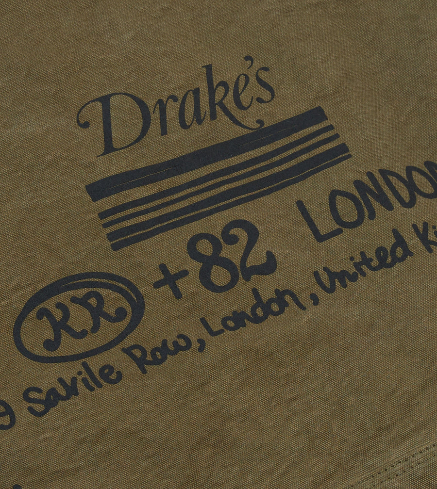 Drake's & Mr Camel Khaki Tote Bag