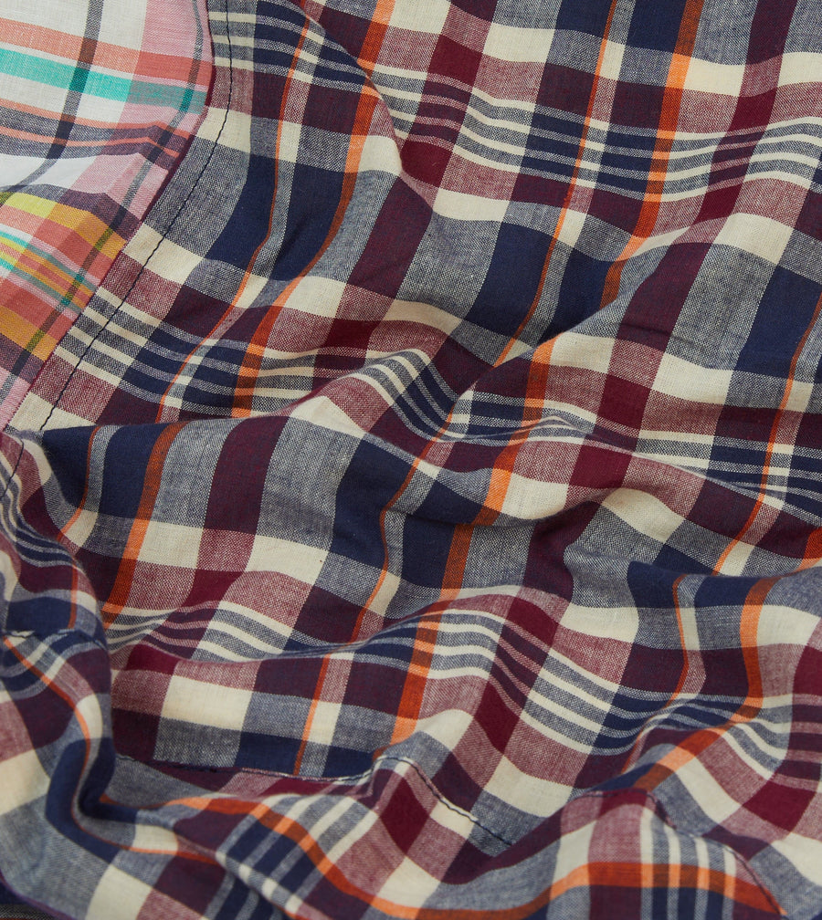 Patchwork Madras Cotton Tote Bag