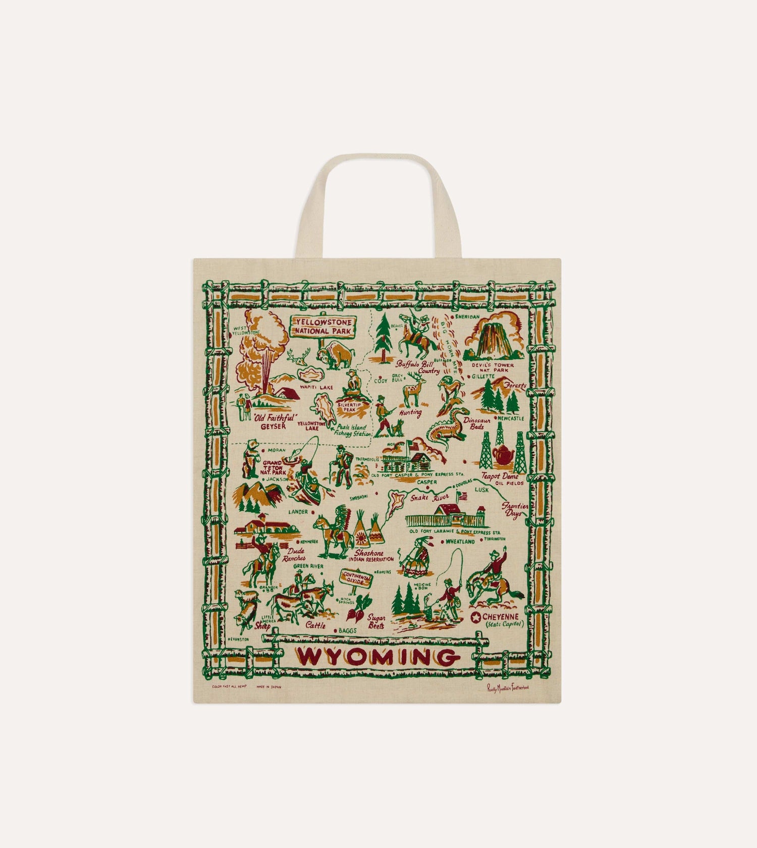 Rocky Mountain Featherbed Wyoming Tote Bag