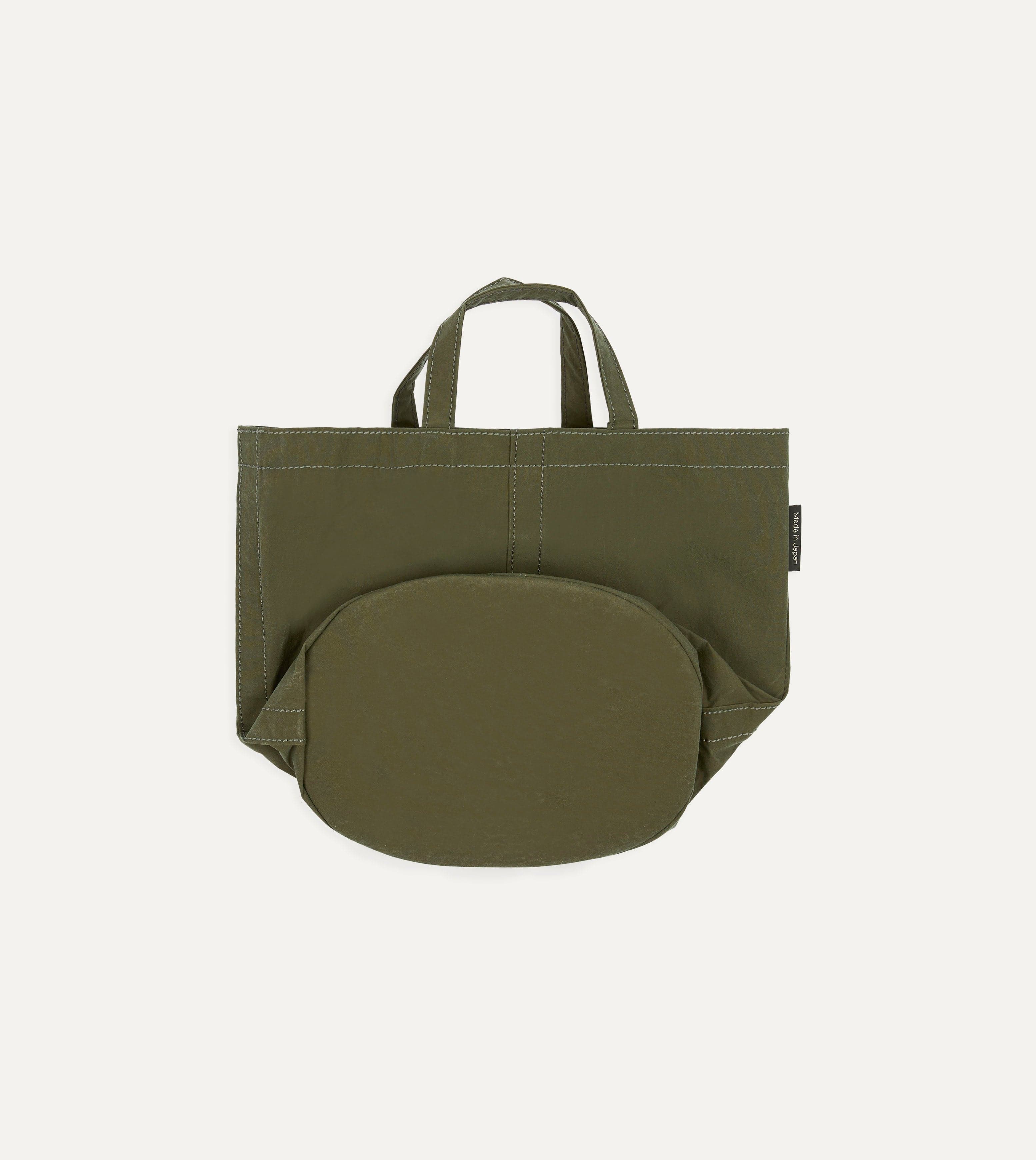 Bag’n’Noun Olive Nylon Market Tote Bag