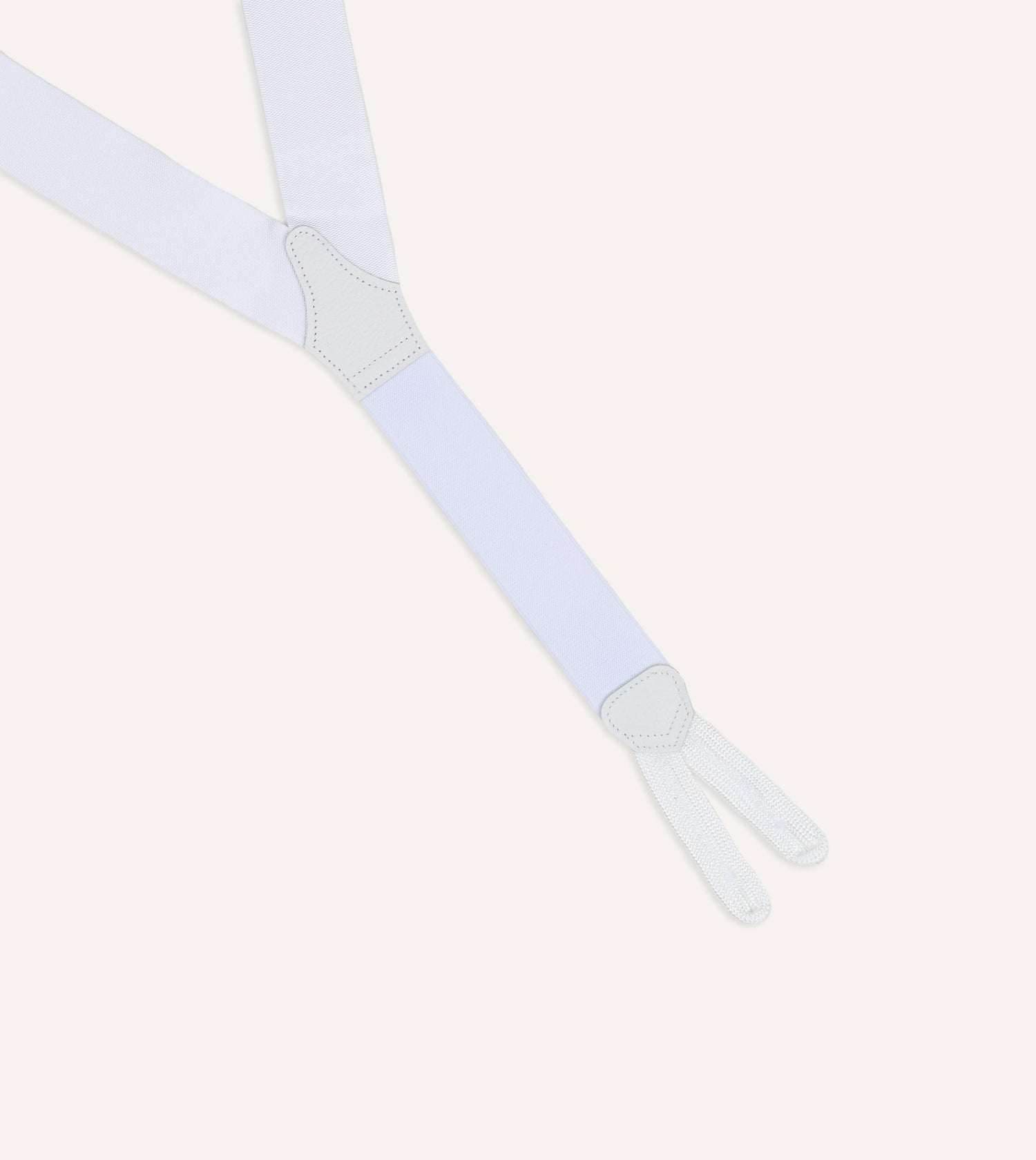 White Silk Trouser Braces