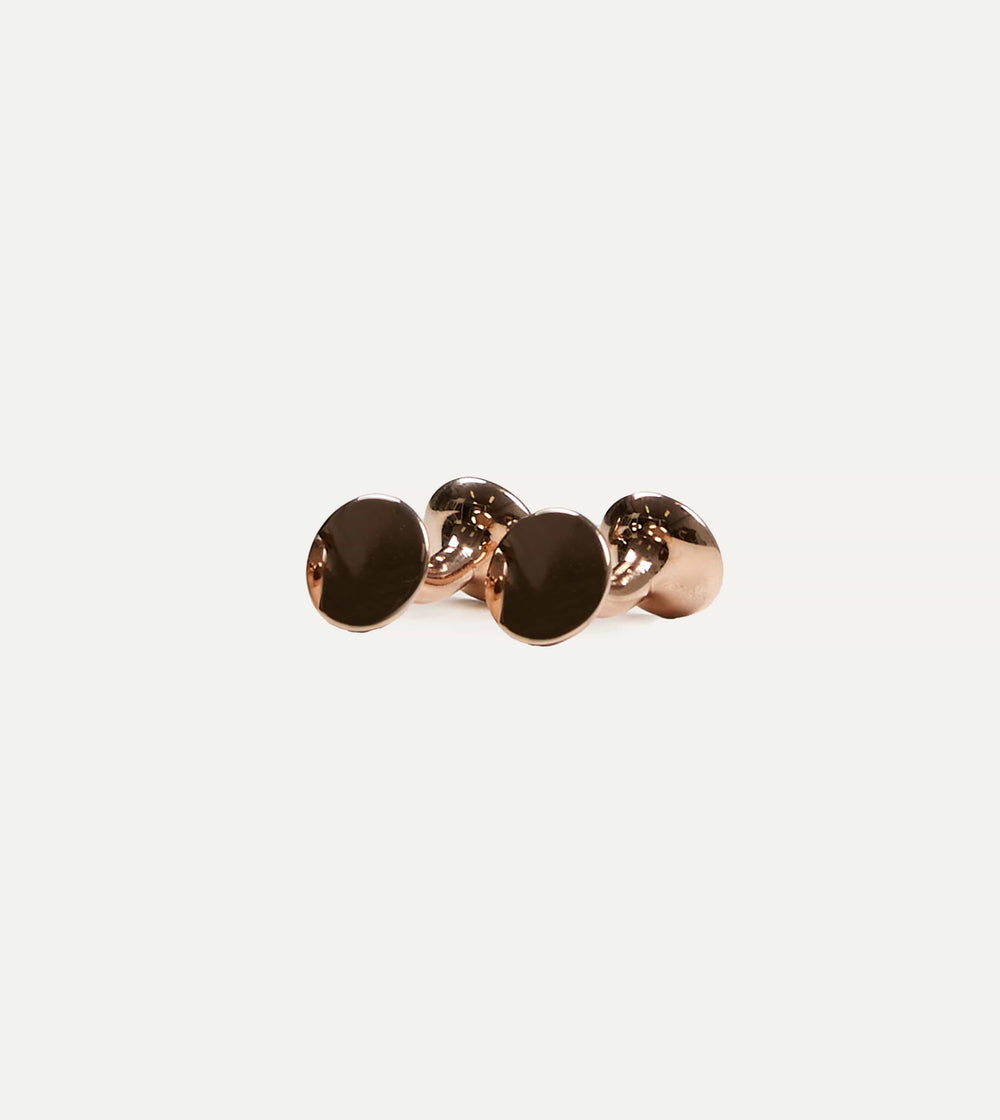 Codis Maya Rose Gold Bow Cufflinks