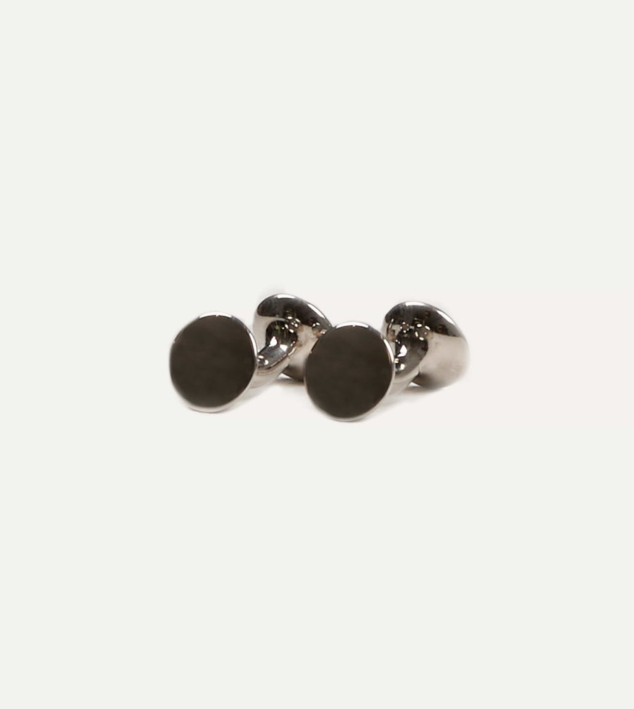 Codis Maya Rhodium Bow Cufflinks