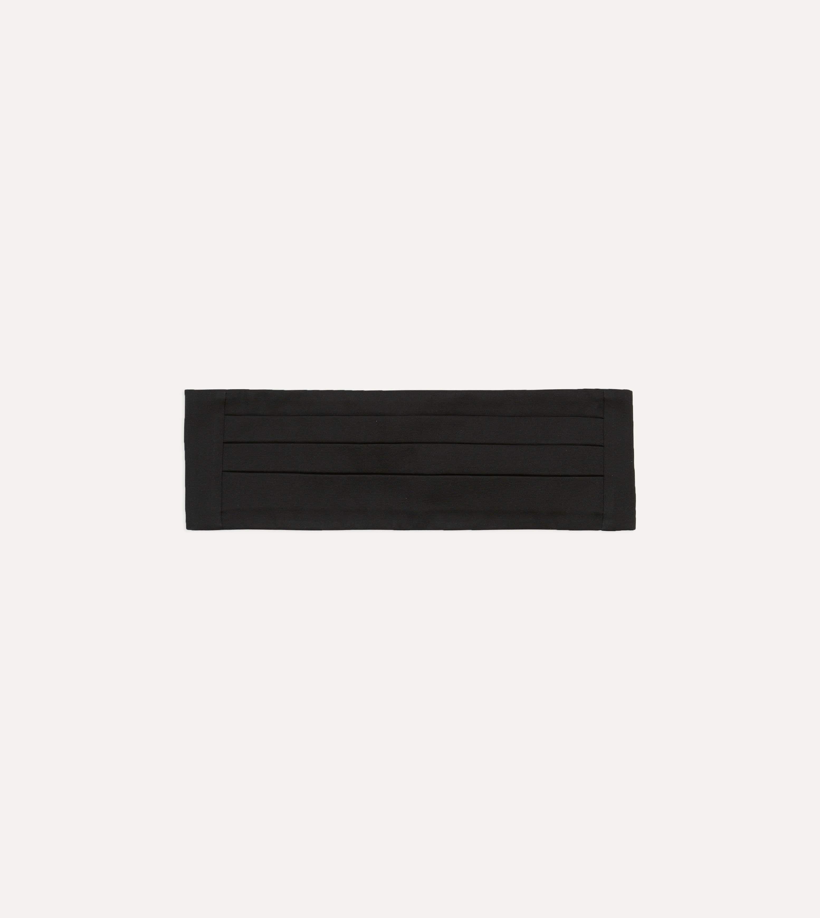 Black Silk Faille Cummerbund
