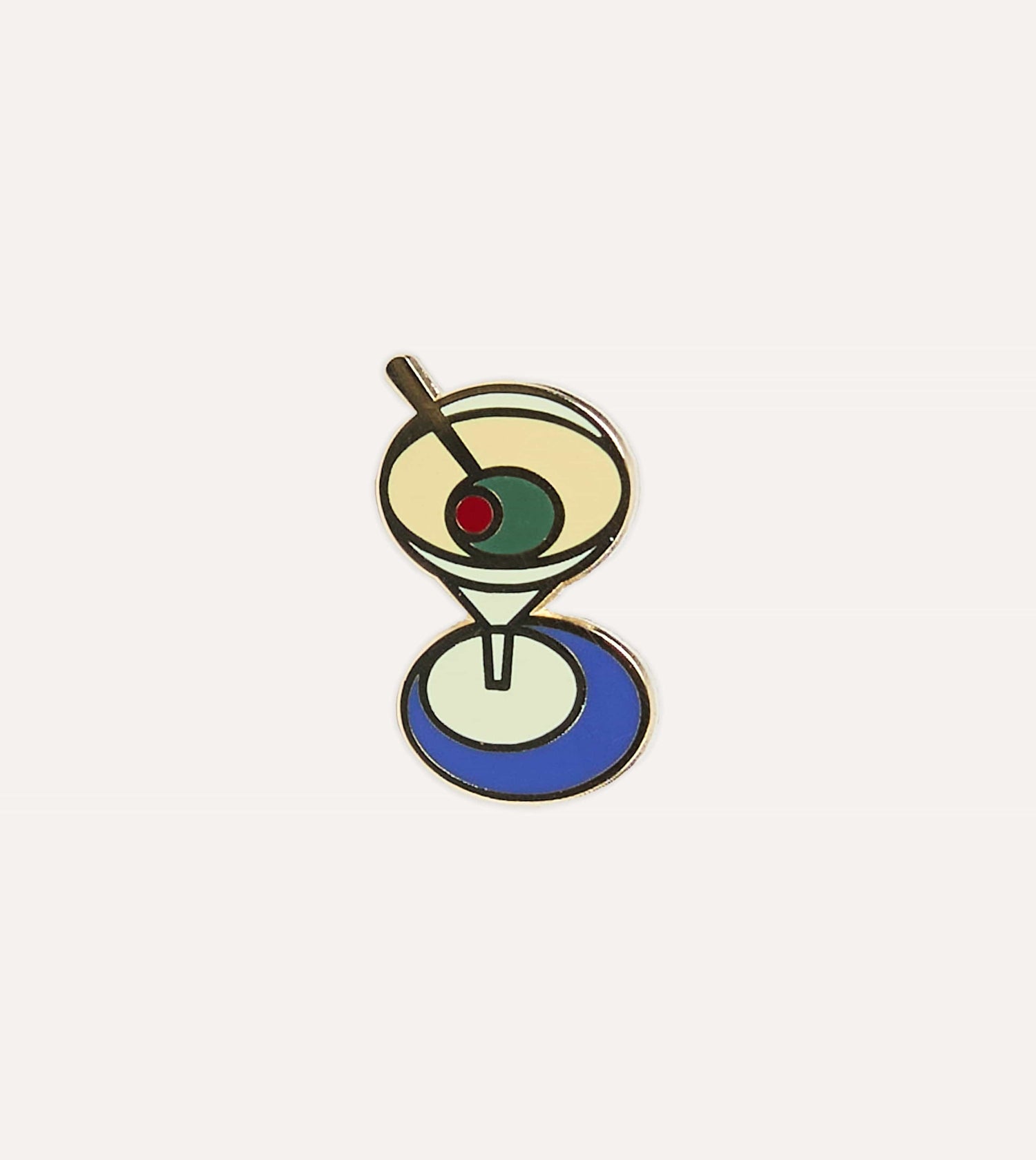 Enamel 'Martini' Pin