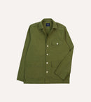 Olive Cotton Overshirt