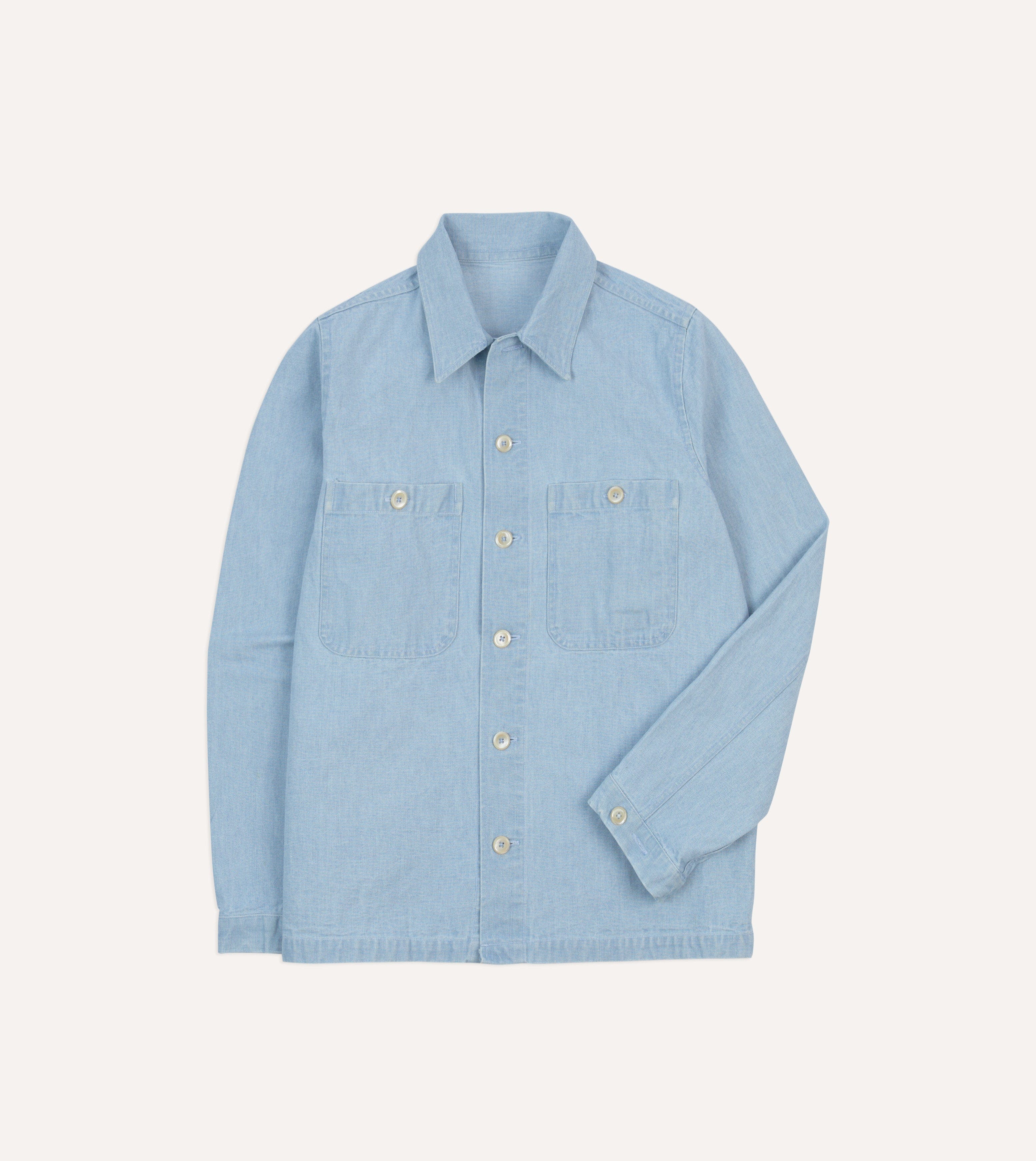 Bleach Wash Denim Field Shirt