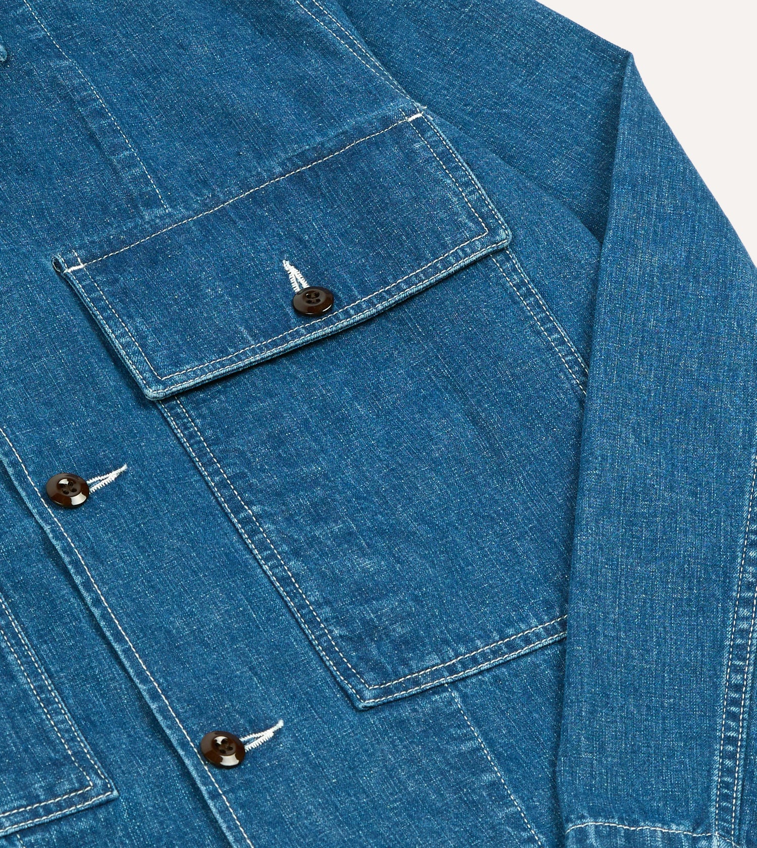 Stone Wash Selvedge Denim Field Shirt