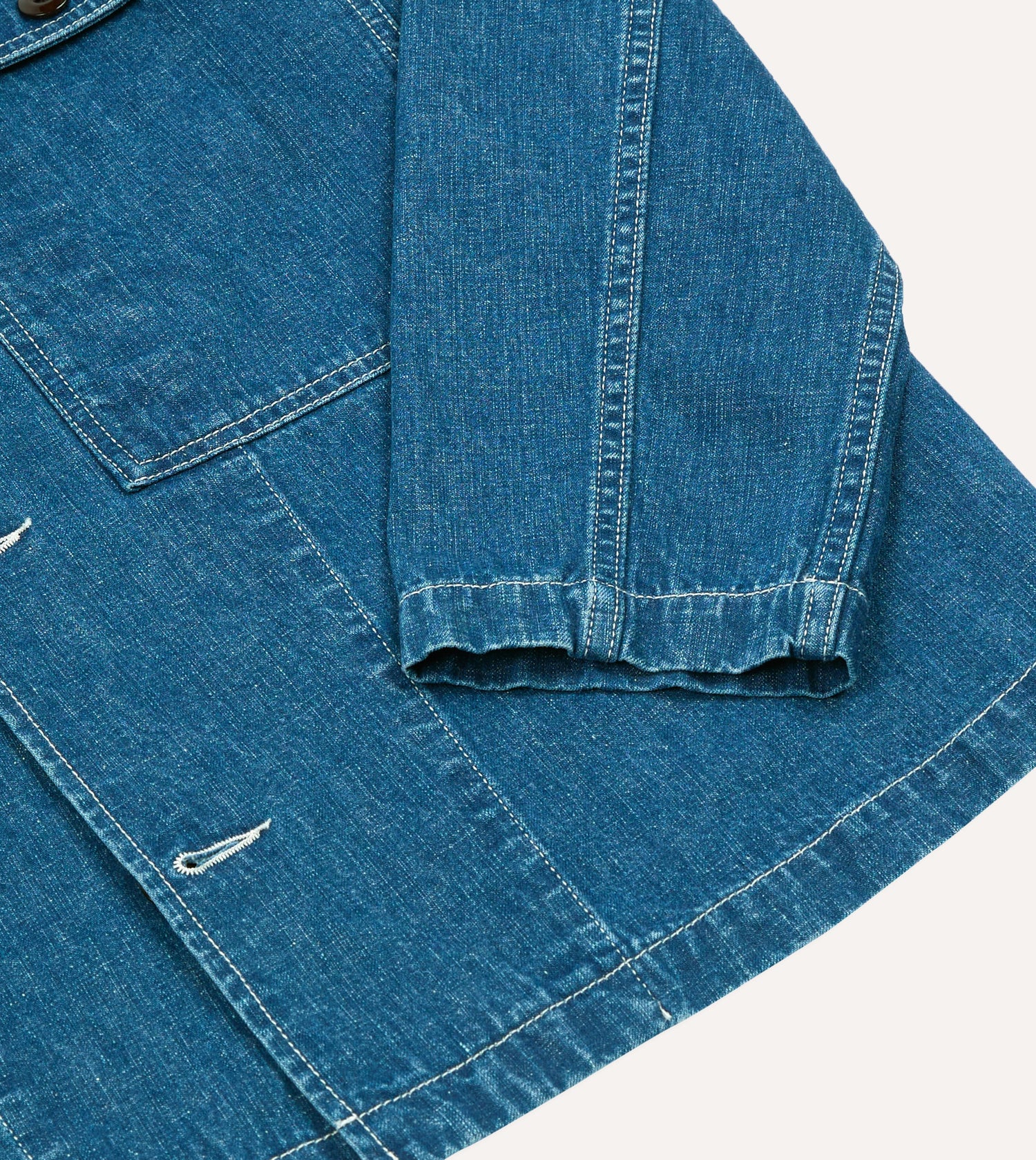 Stone Wash Selvedge Denim Field Shirt