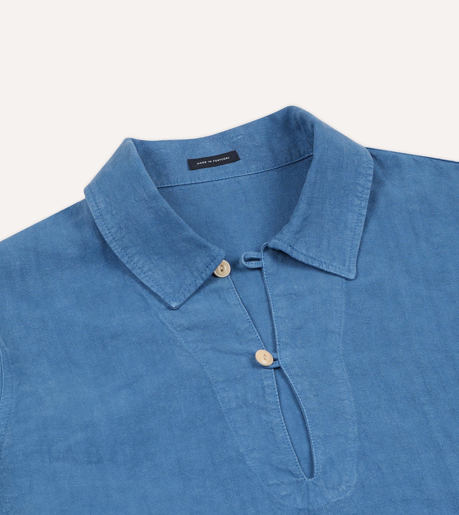 Blue Linen Smock
