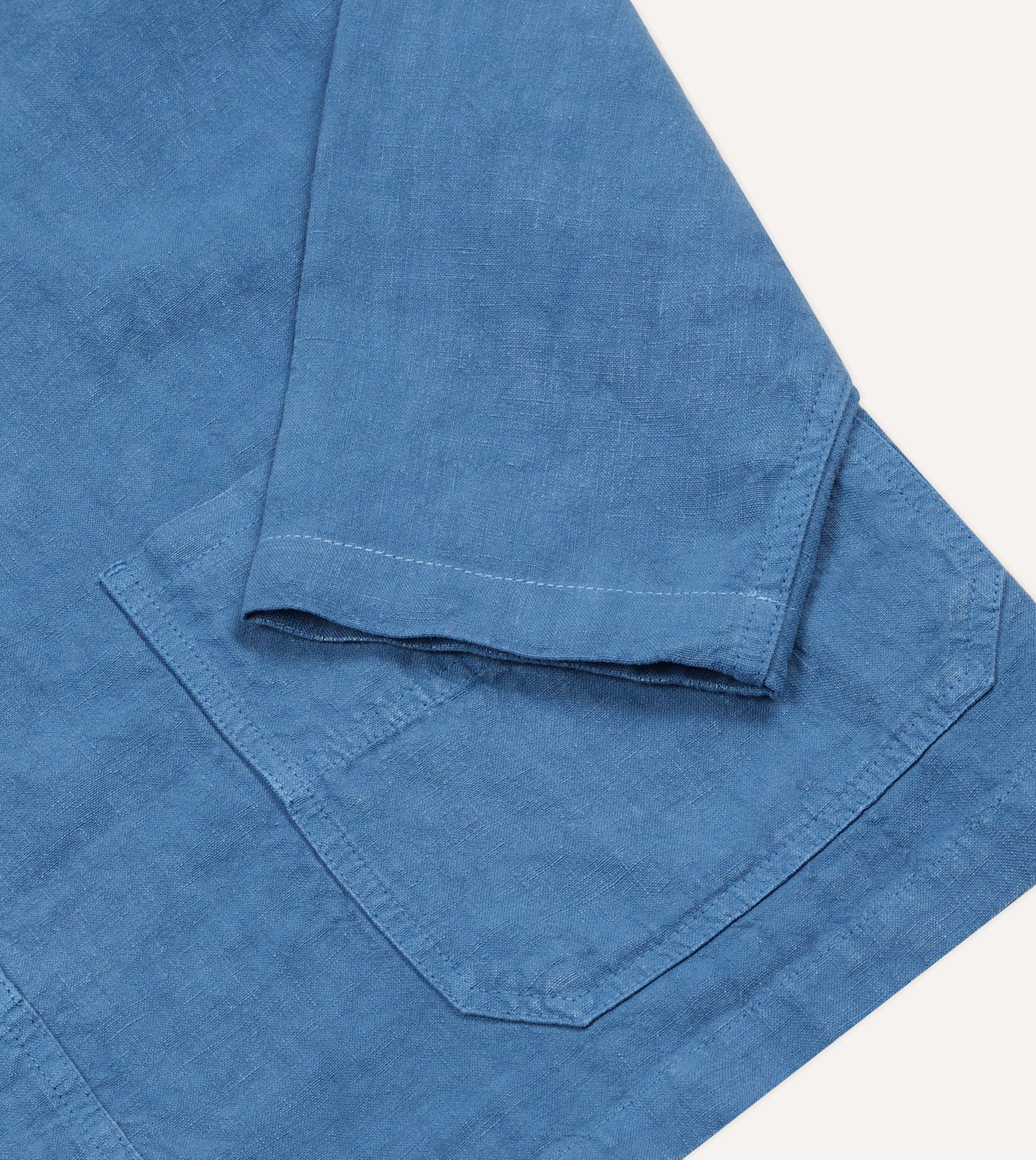 Blue Linen Smock – Drakes