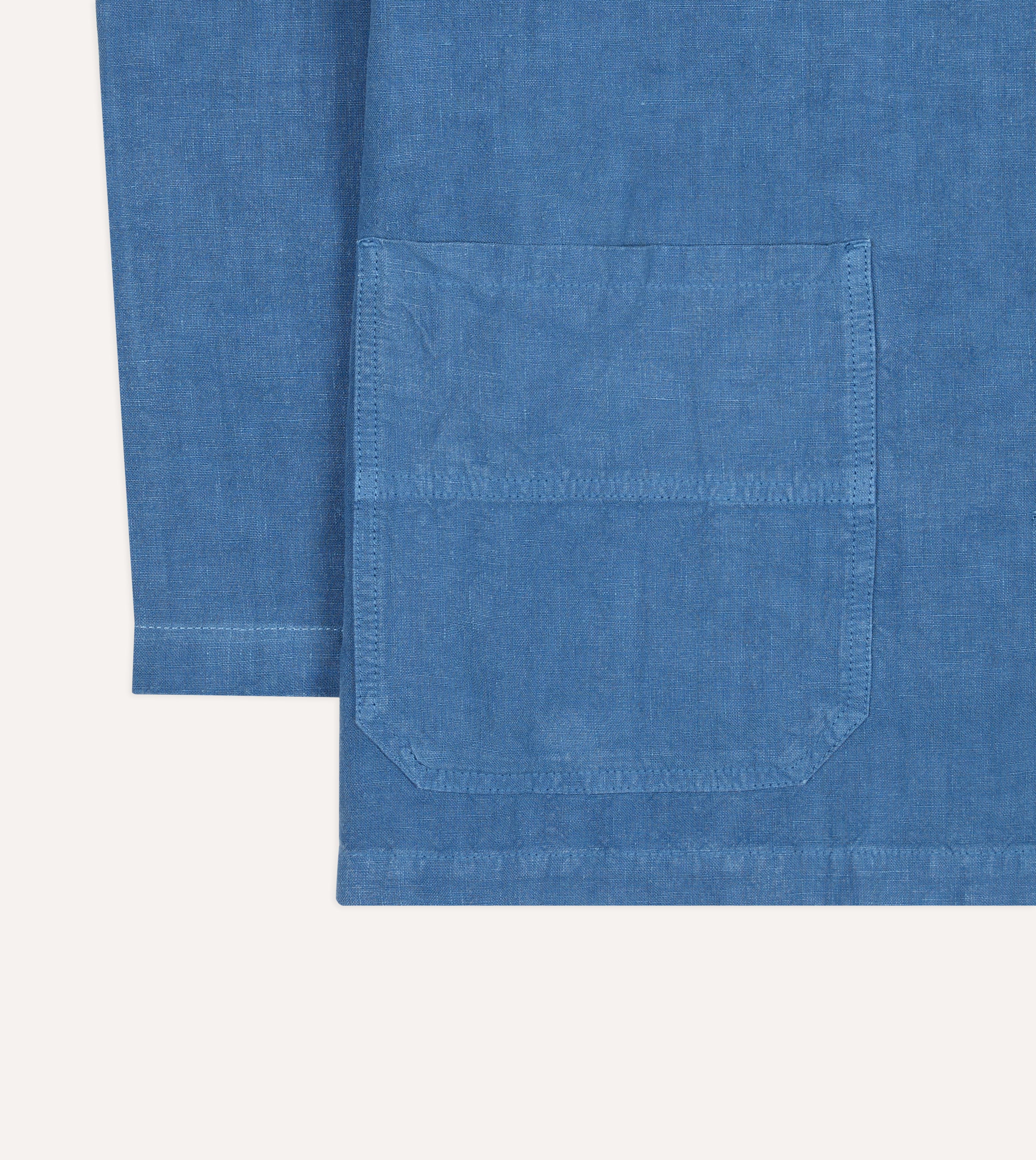 Blue Linen Smock – Drakes