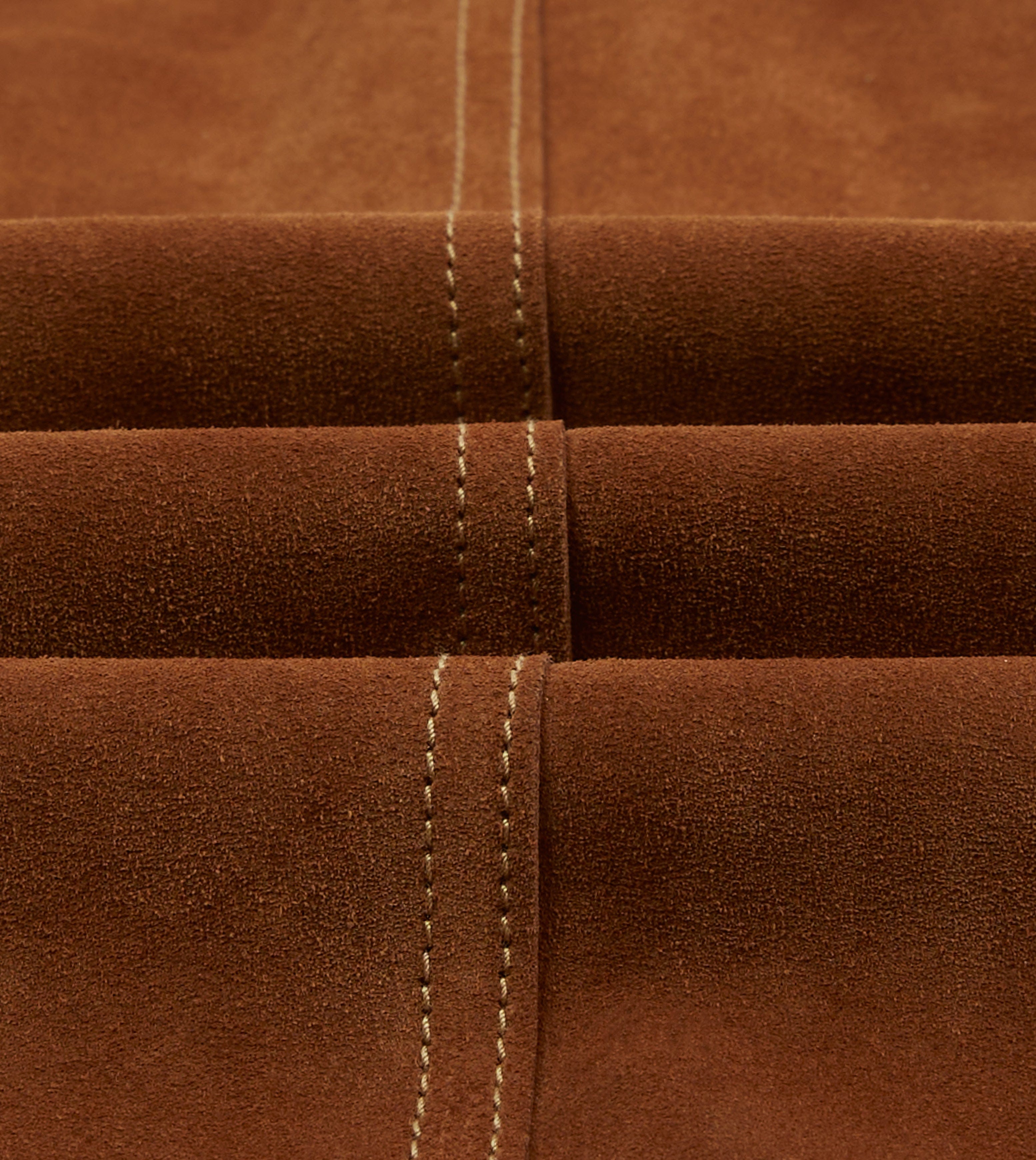 Rust Heavyweight Suede Five-Pocket Chore Jacket