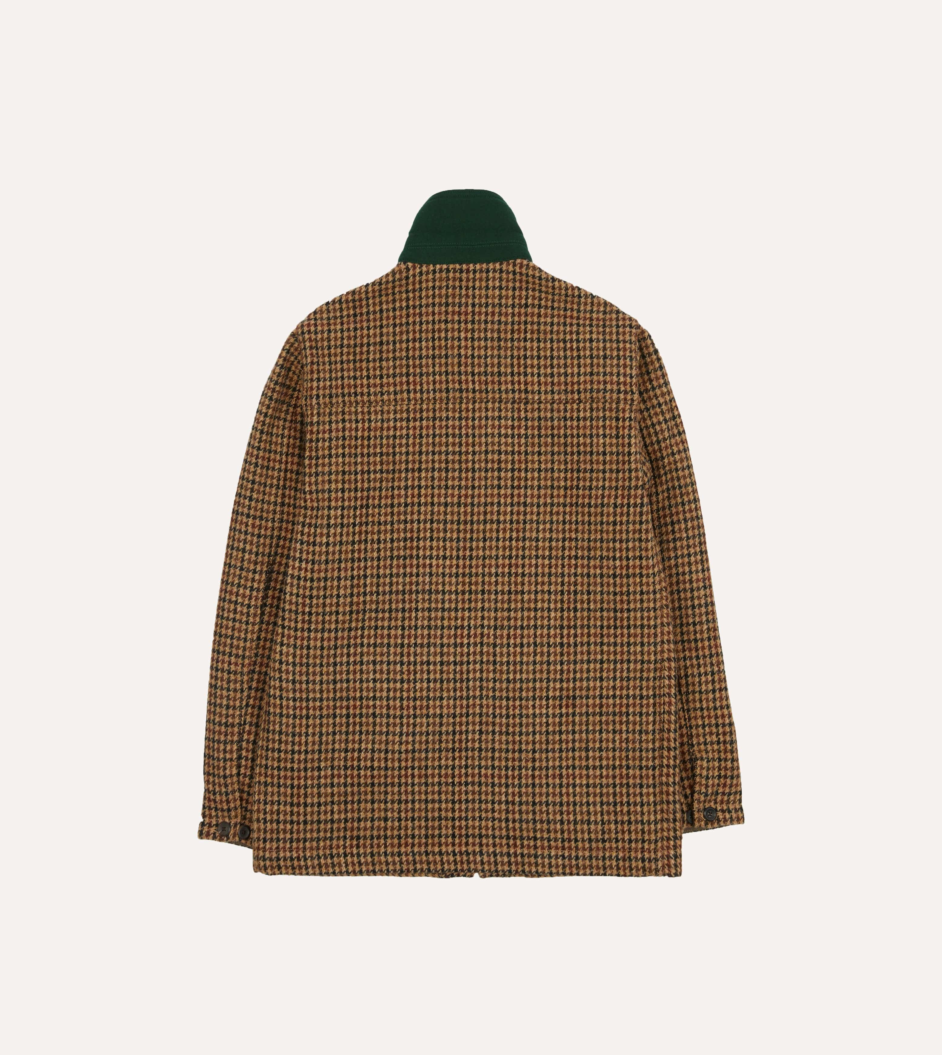 Houndstooth Check Harris Tweed Donkey Jacket – Drakes