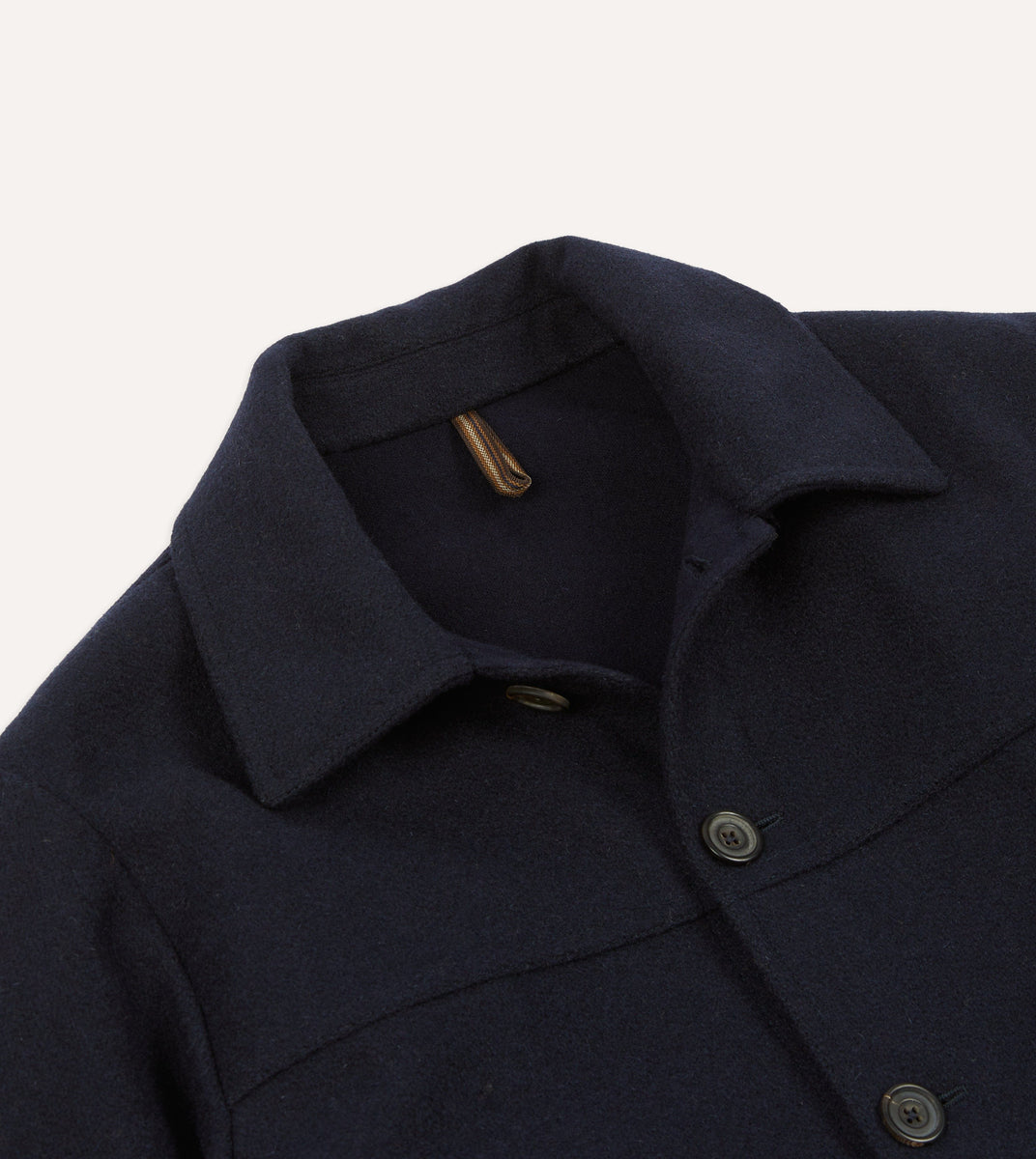 Navy Melton Wool Donkey Chore Jacket – Drakes