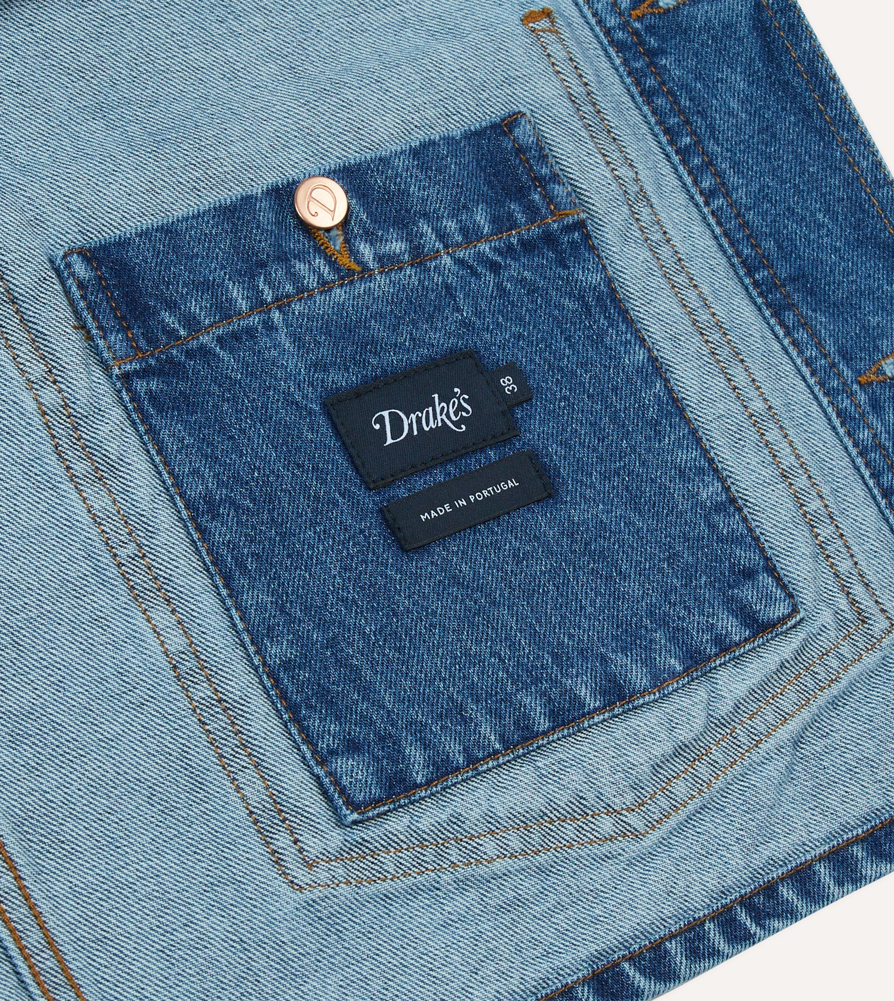 Bleach Wash Denim Work Jacket – Drakes