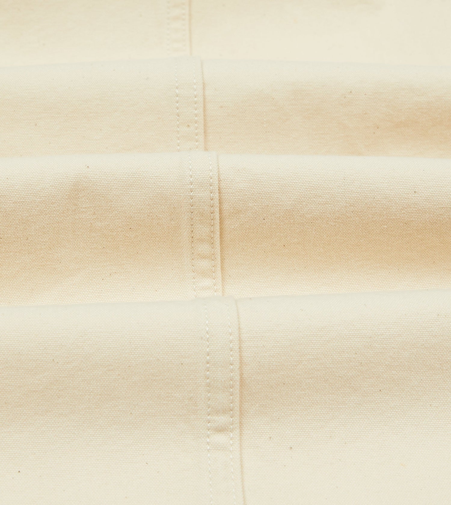 Ecru Cotton Duck Canvas Five-Pocket Chore Jacket