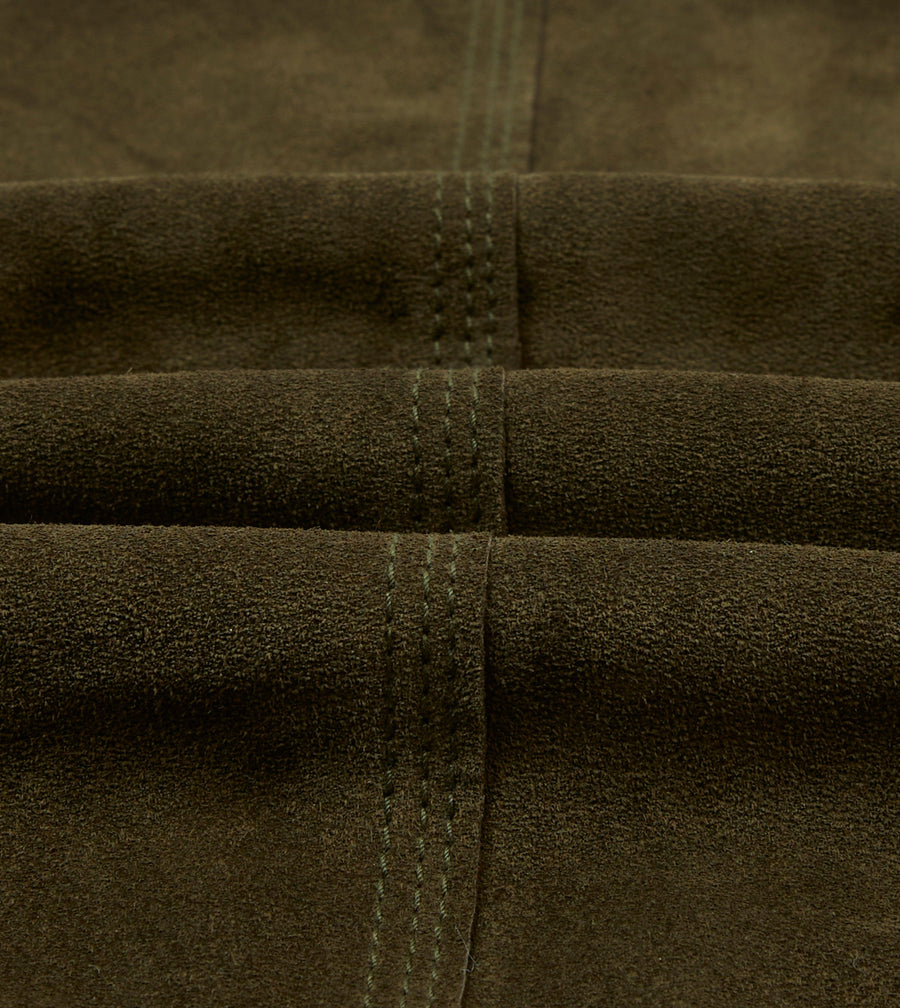 Olive Suede Welder Jacket