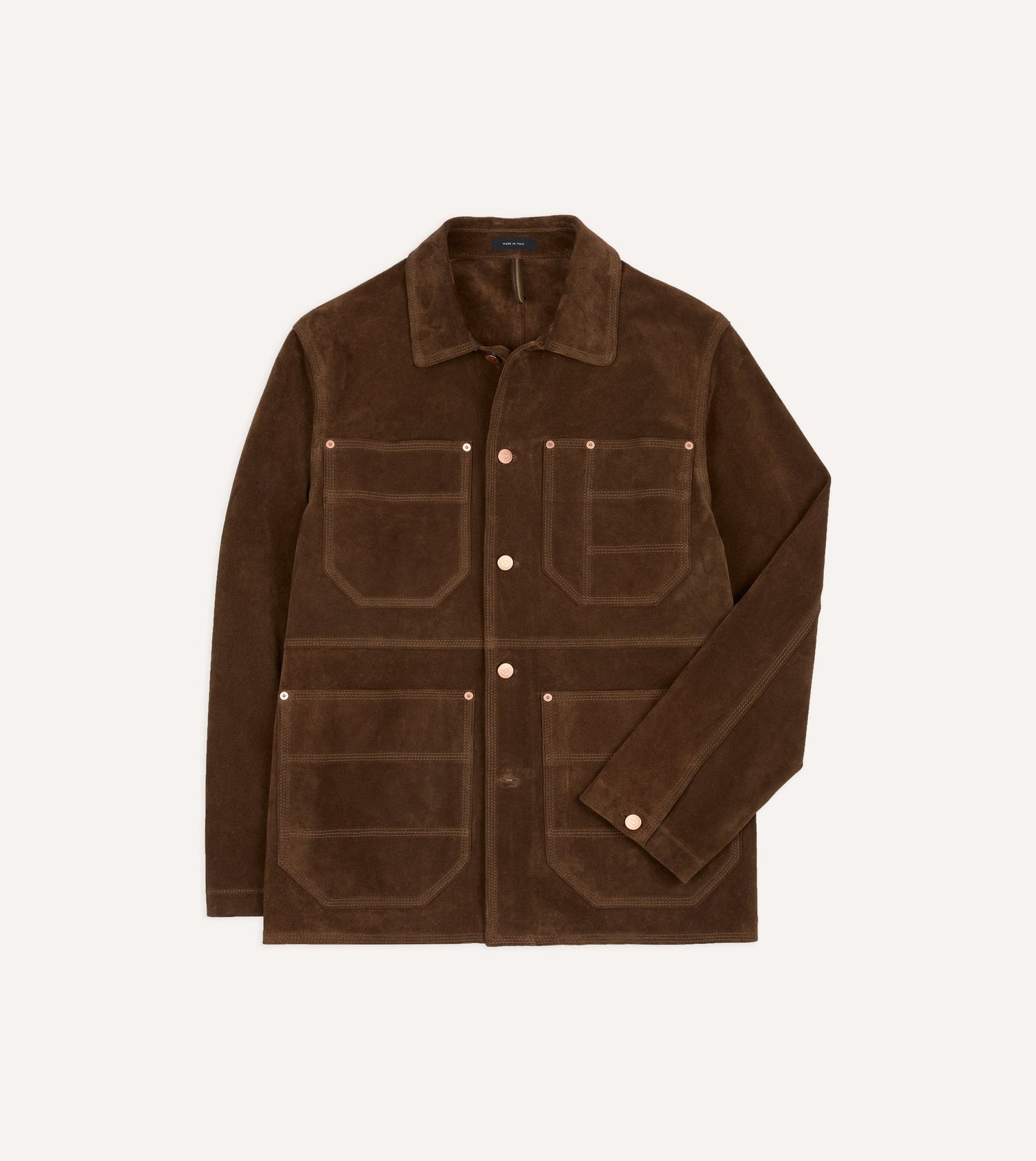 Brown Suede Welder Jacket