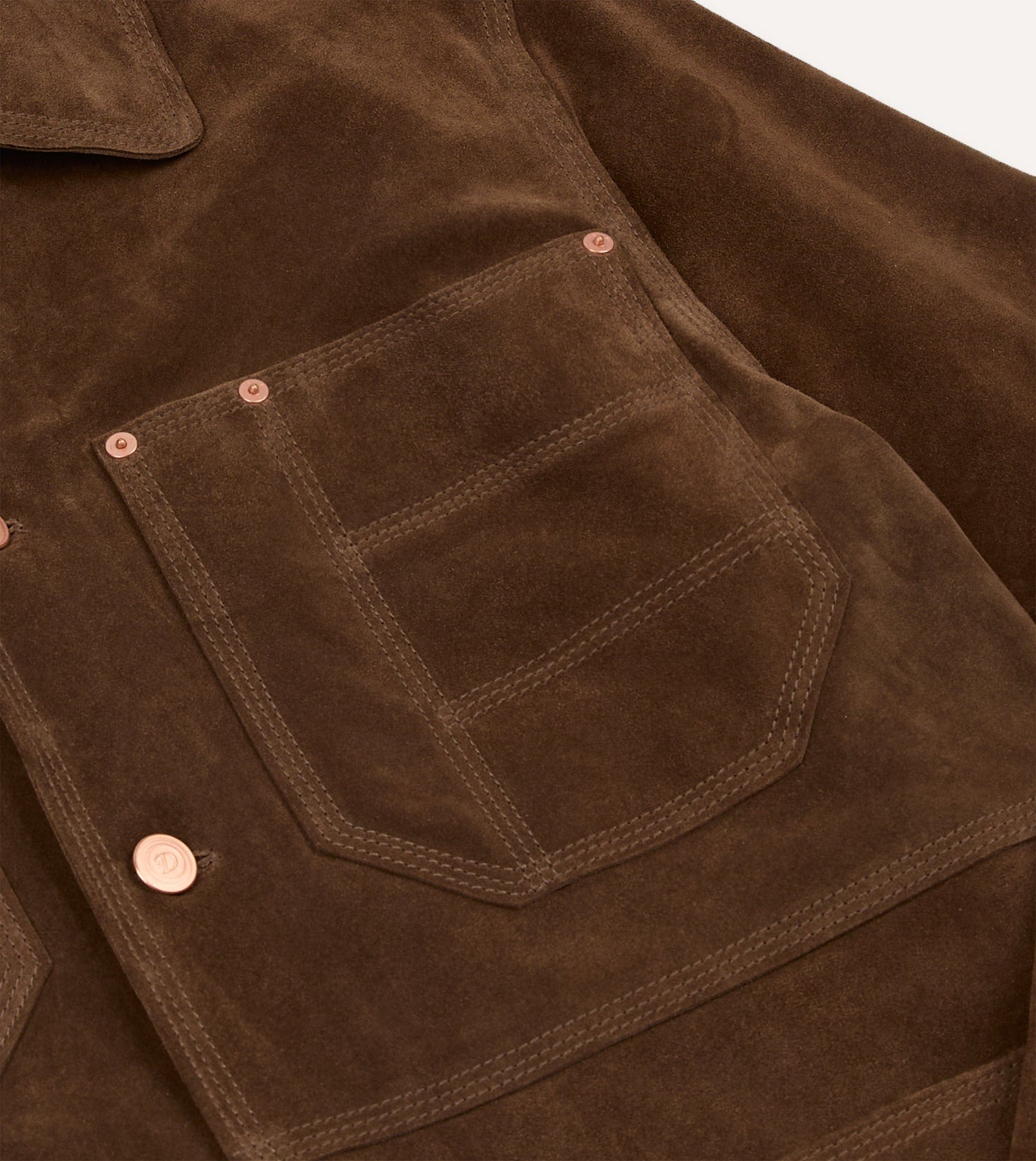 Brown Suede Welder Jacket