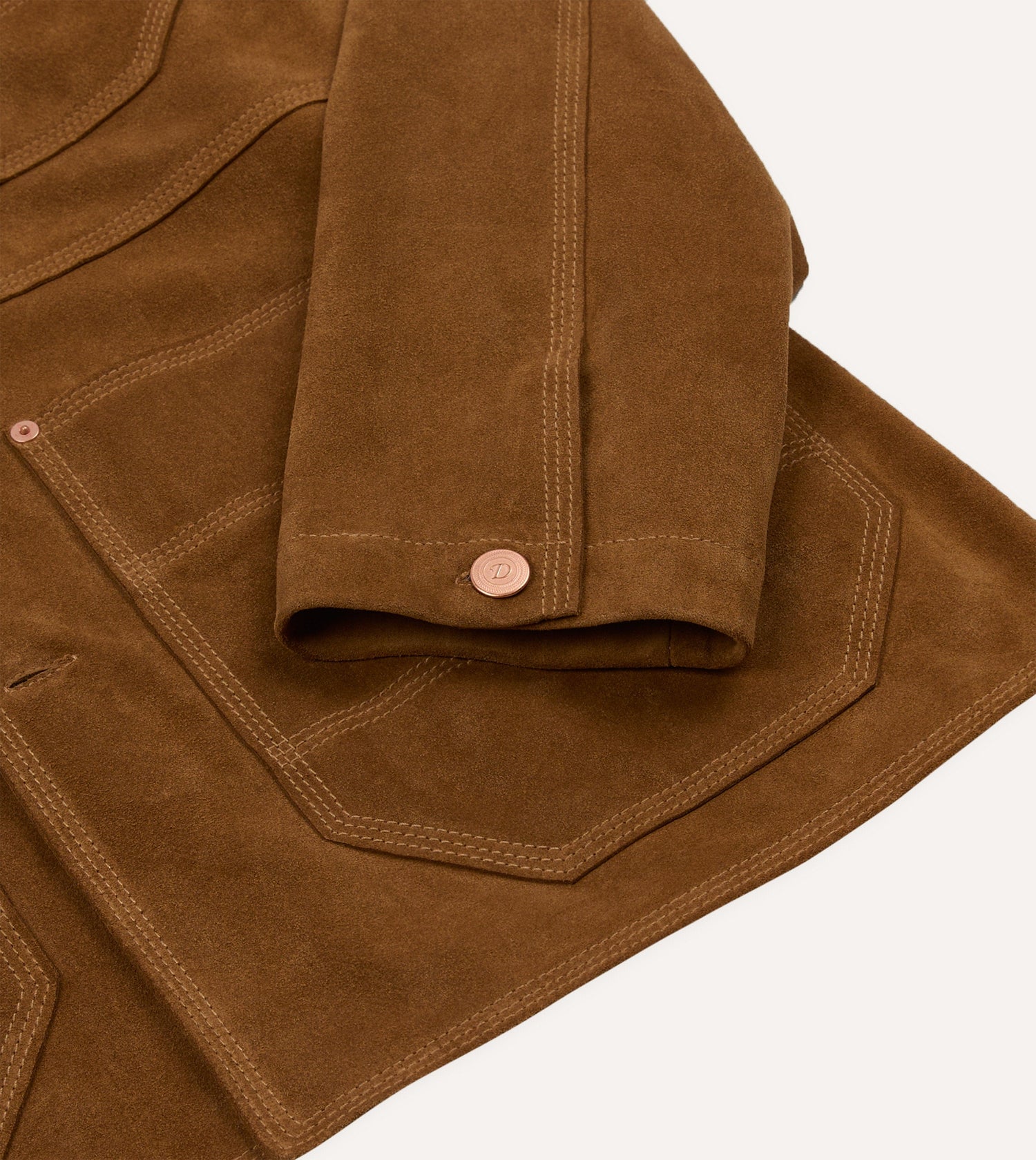 Tobacco Suede Welder Jacket