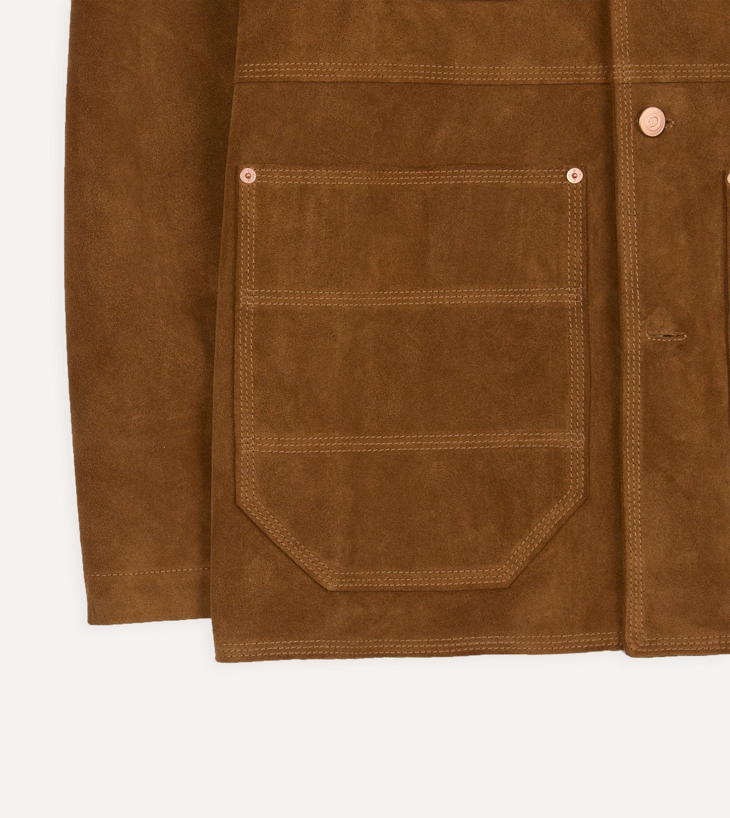 Tobacco Suede Welder Jacket