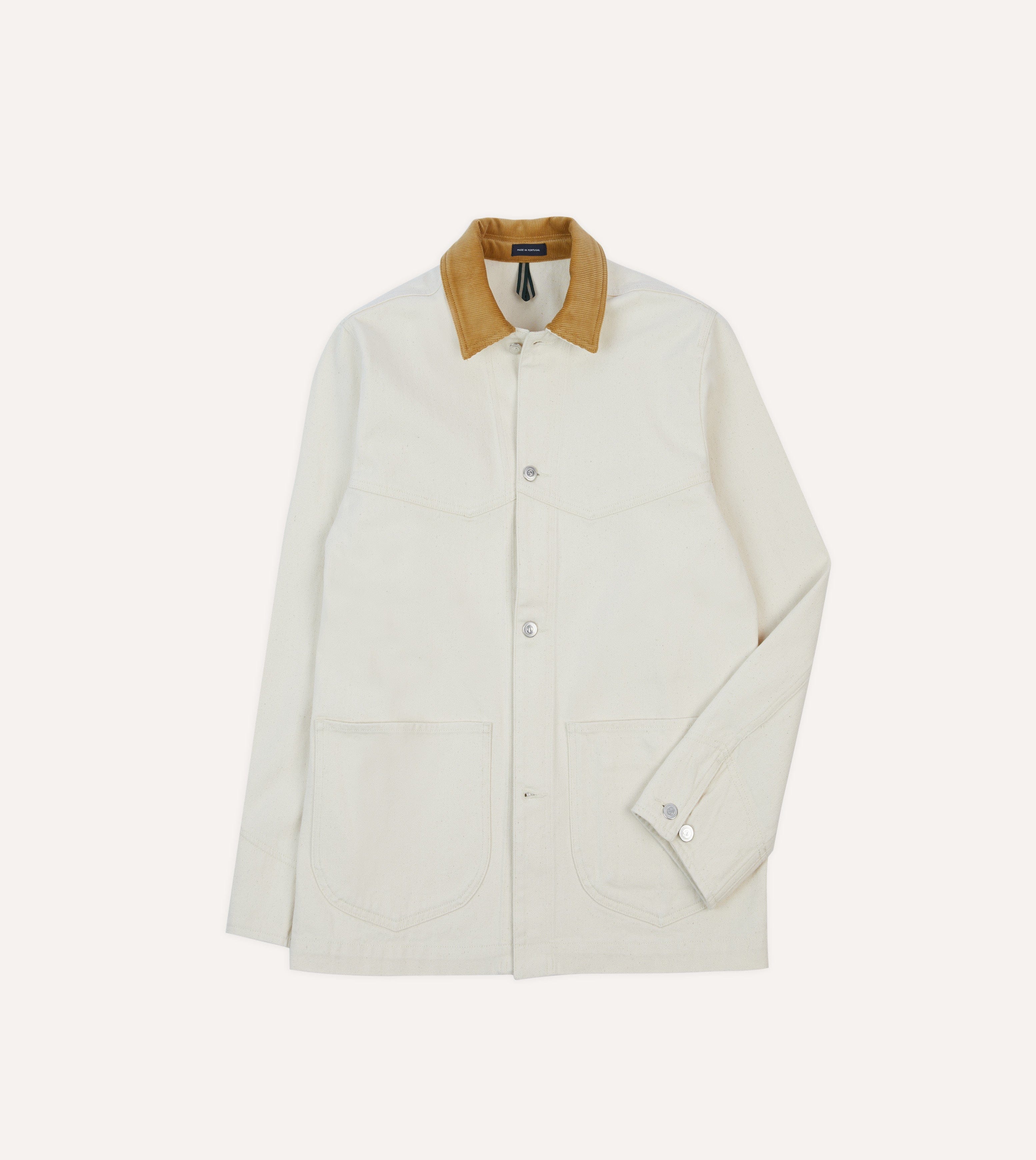 Ecru Denim Western Chore Jacket