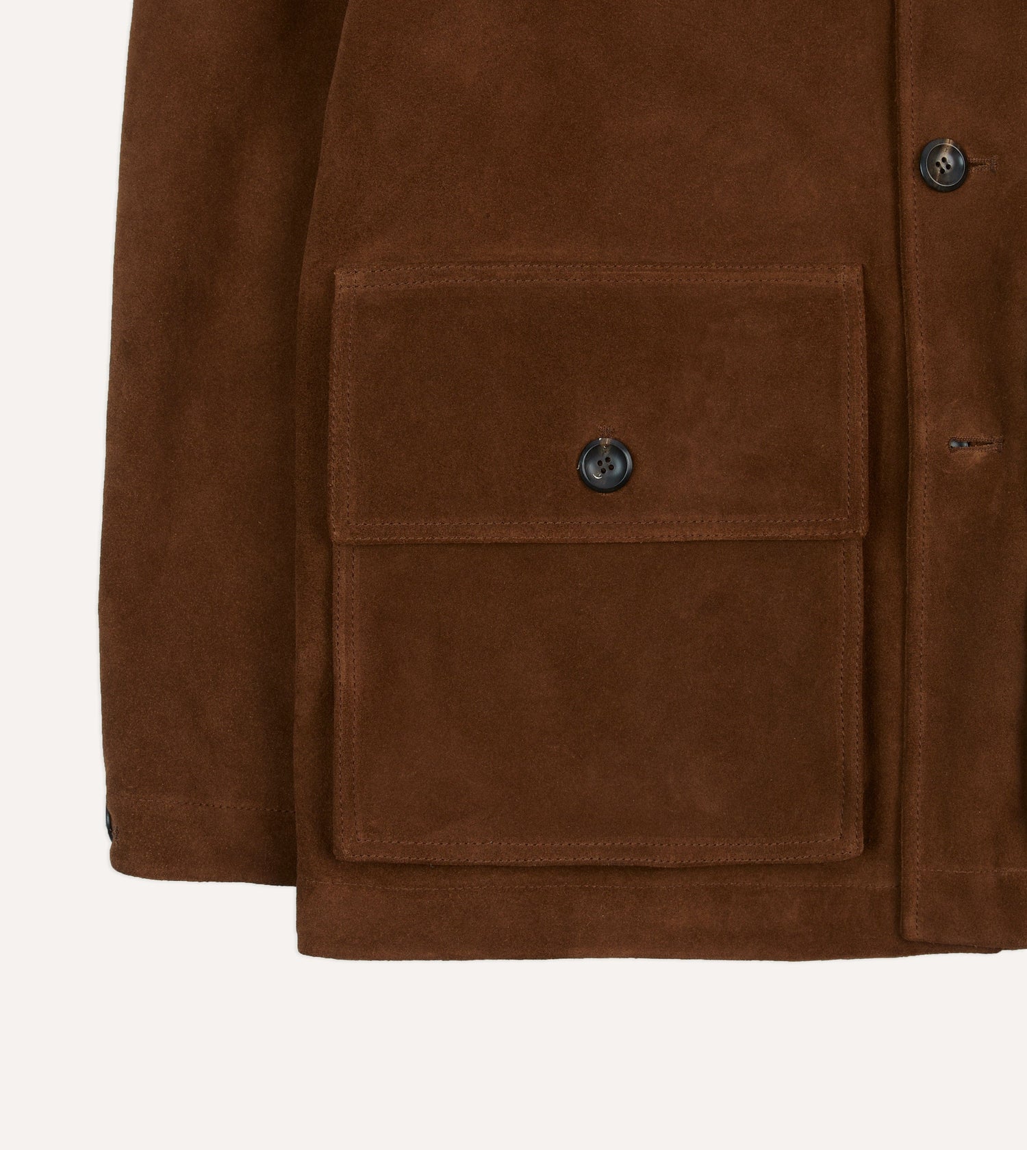 Brown Suede and Leather Donkey Jacket