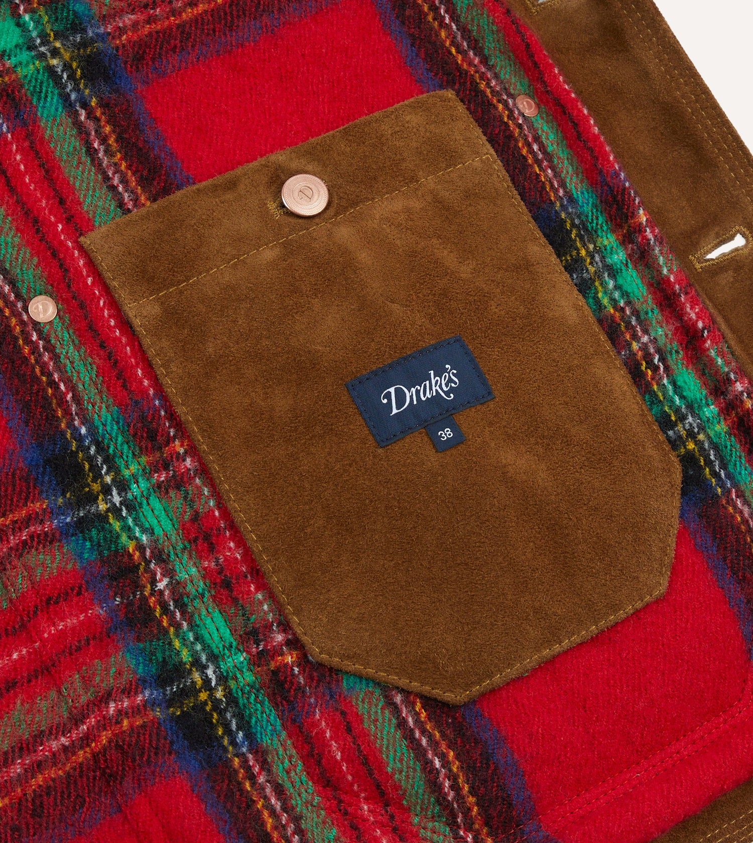 Tobacco Suede Blanket Lined Welder Jacket