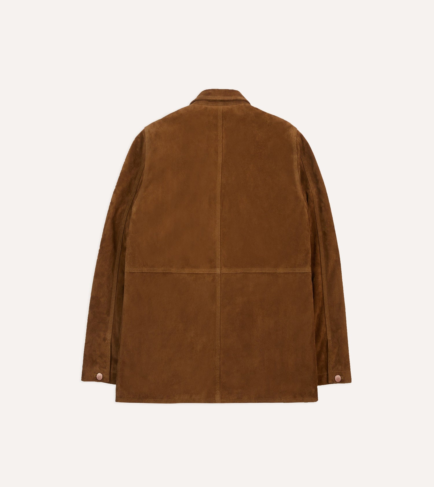 Tobacco Suede Blanket Lined Welder Jacket
