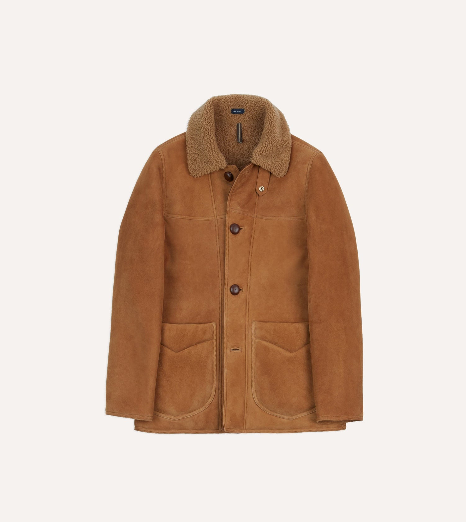 Tan Western Shearling Jacket