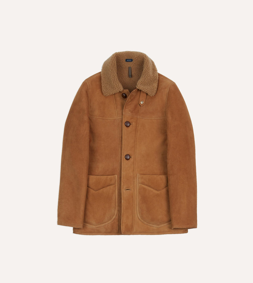 Tan Western Shearling Jacket