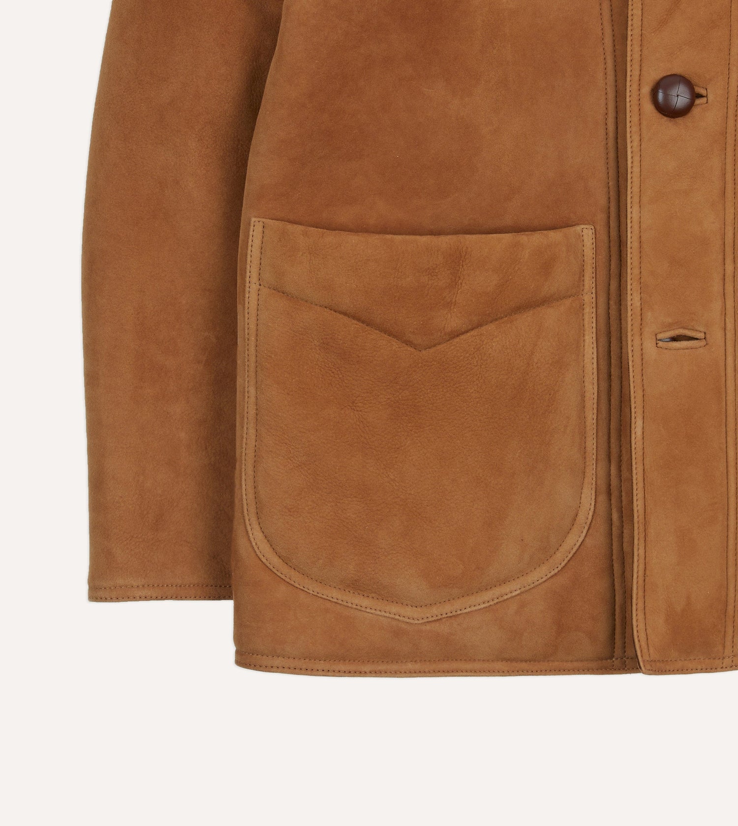 Tan Western Shearling Jacket