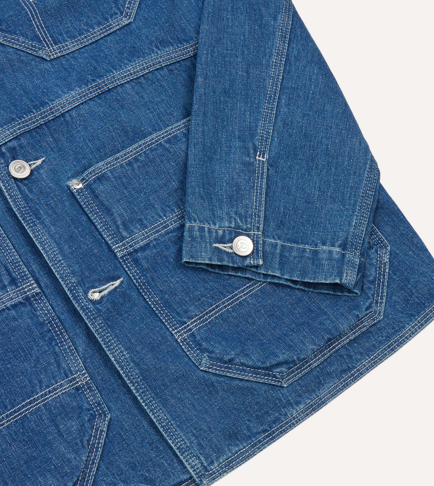 Stone Wash Selvedge Denim Welder Jacket