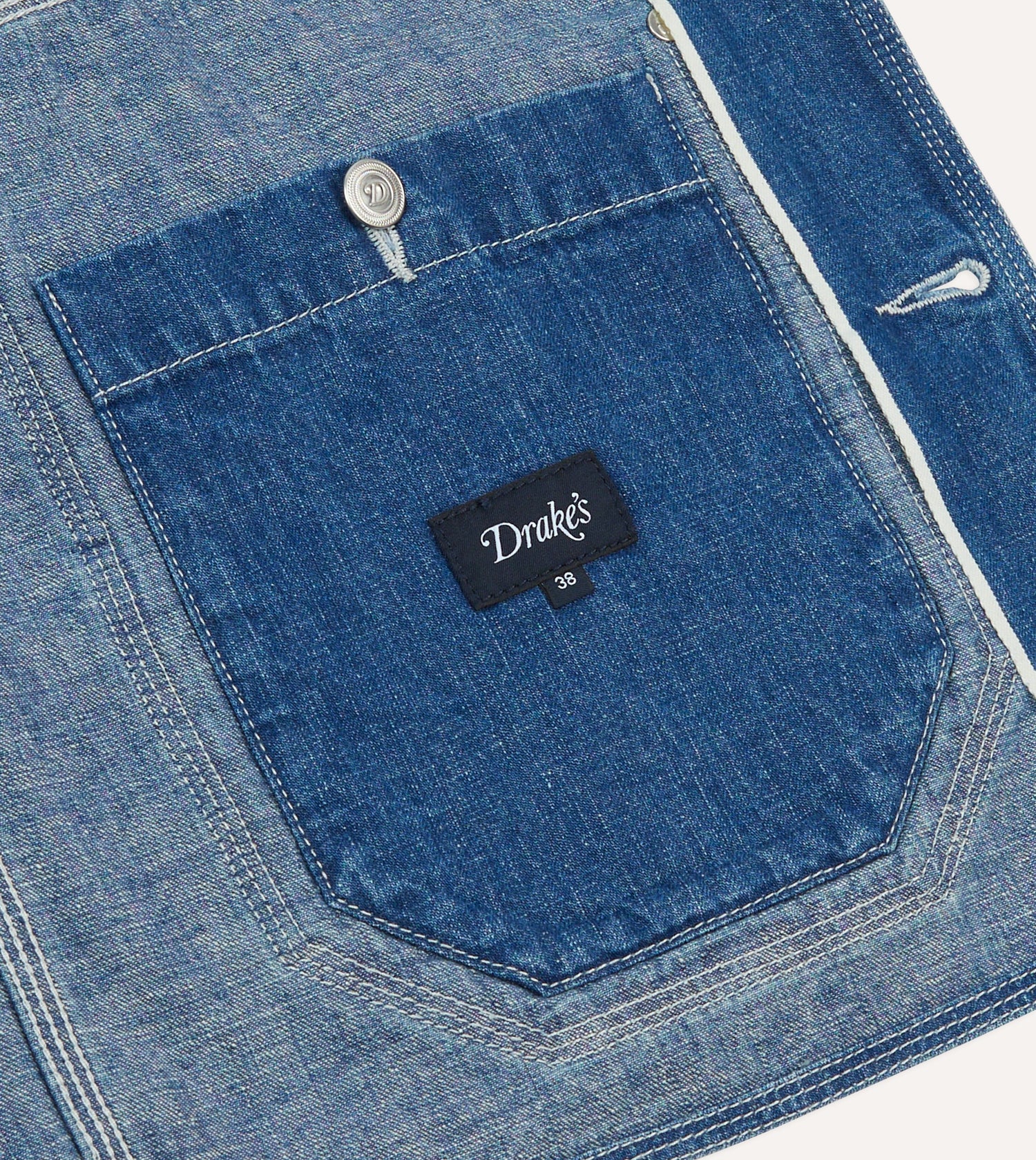 Stone Wash Selvedge Denim Welder Jacket