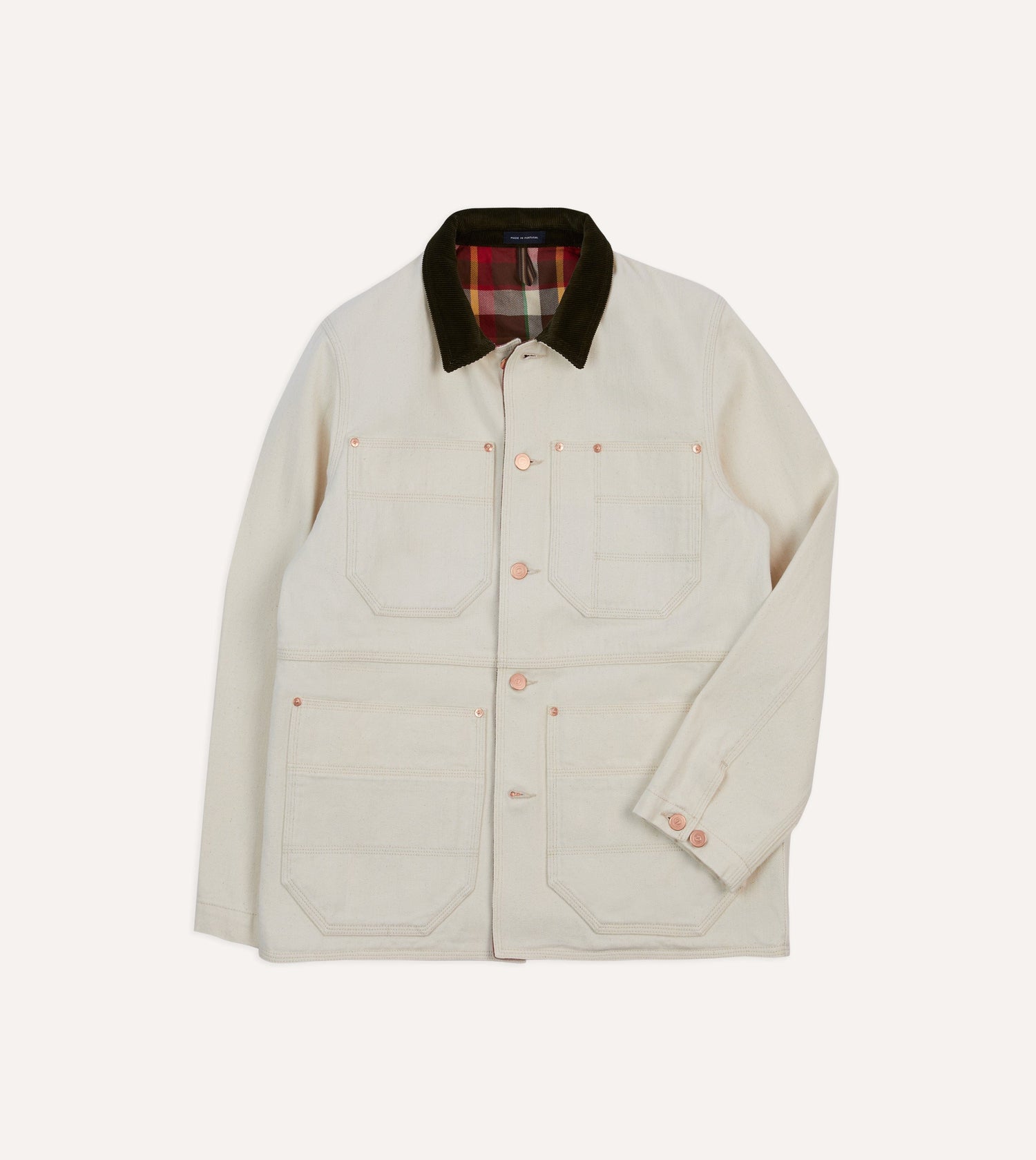 Ecru Denim Welder Jacket